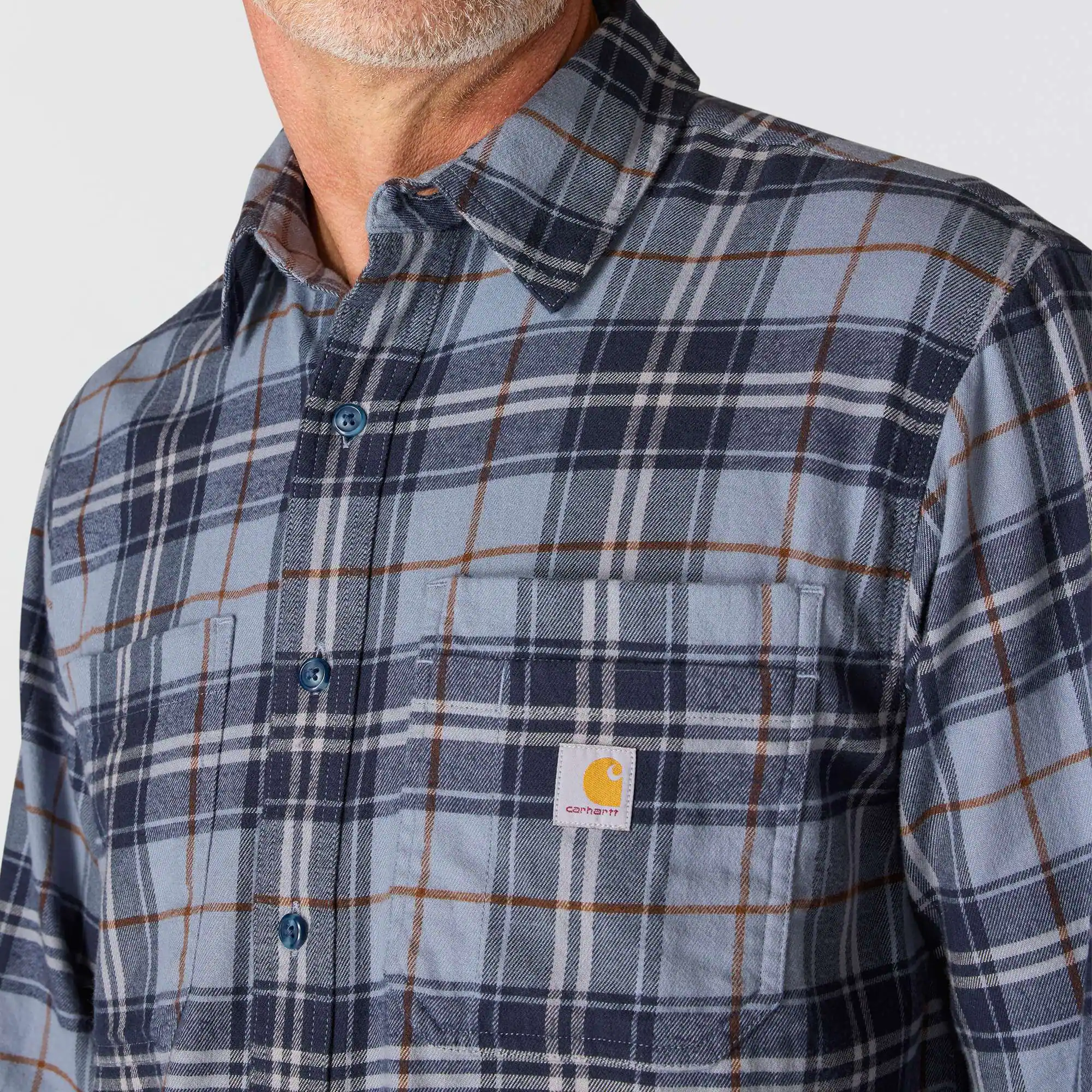 Rugged Flex™ Relaxed Fit Midweight Flannel Long-Sleeve Plaid Shirt