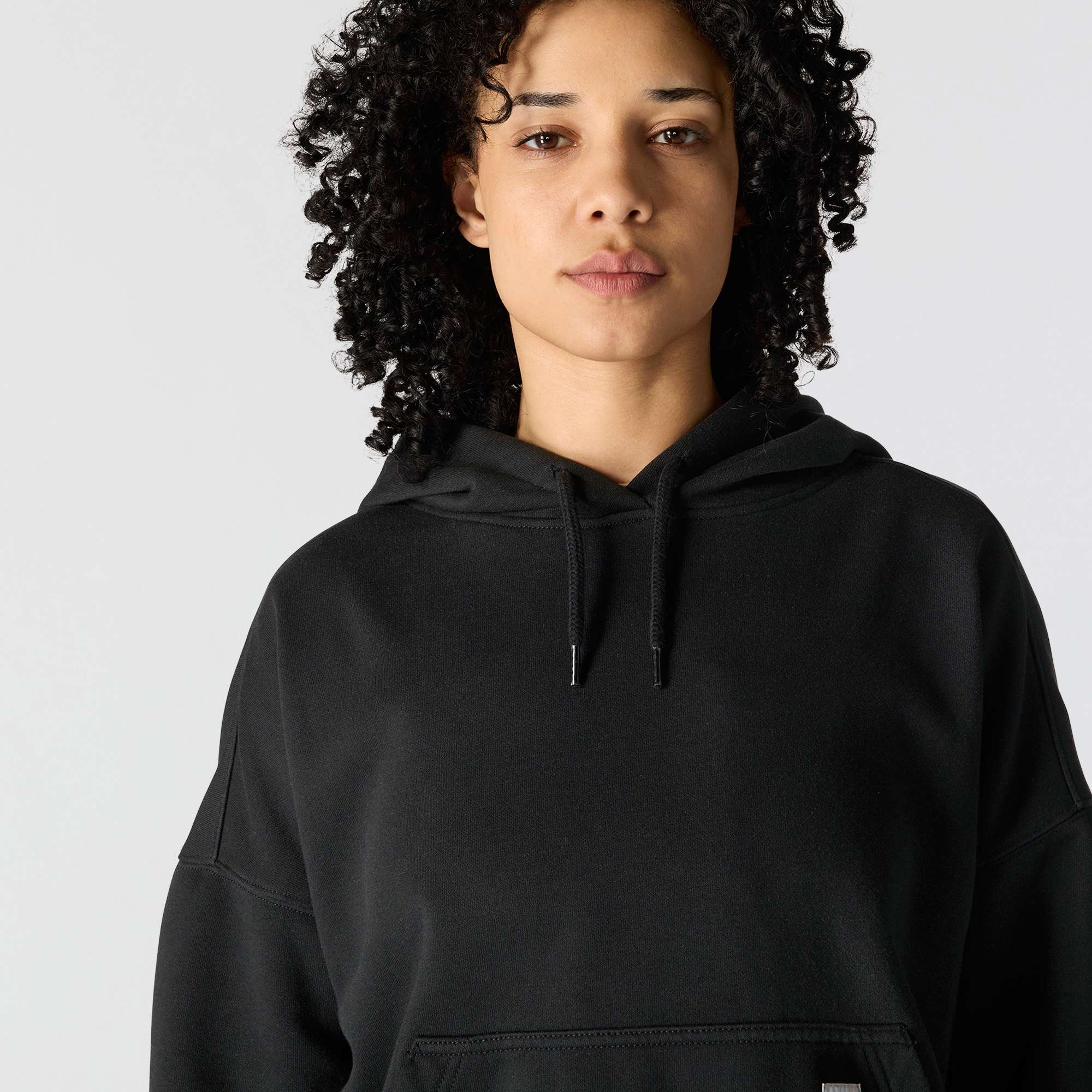 Women's Oversized-Fit Midweight Hooded Heart Graphic Sweatshirt