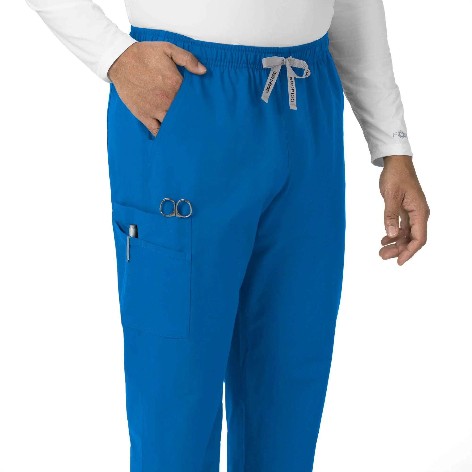 Unisex Force Essentials Elastic Waist Cargo Scrub Pant