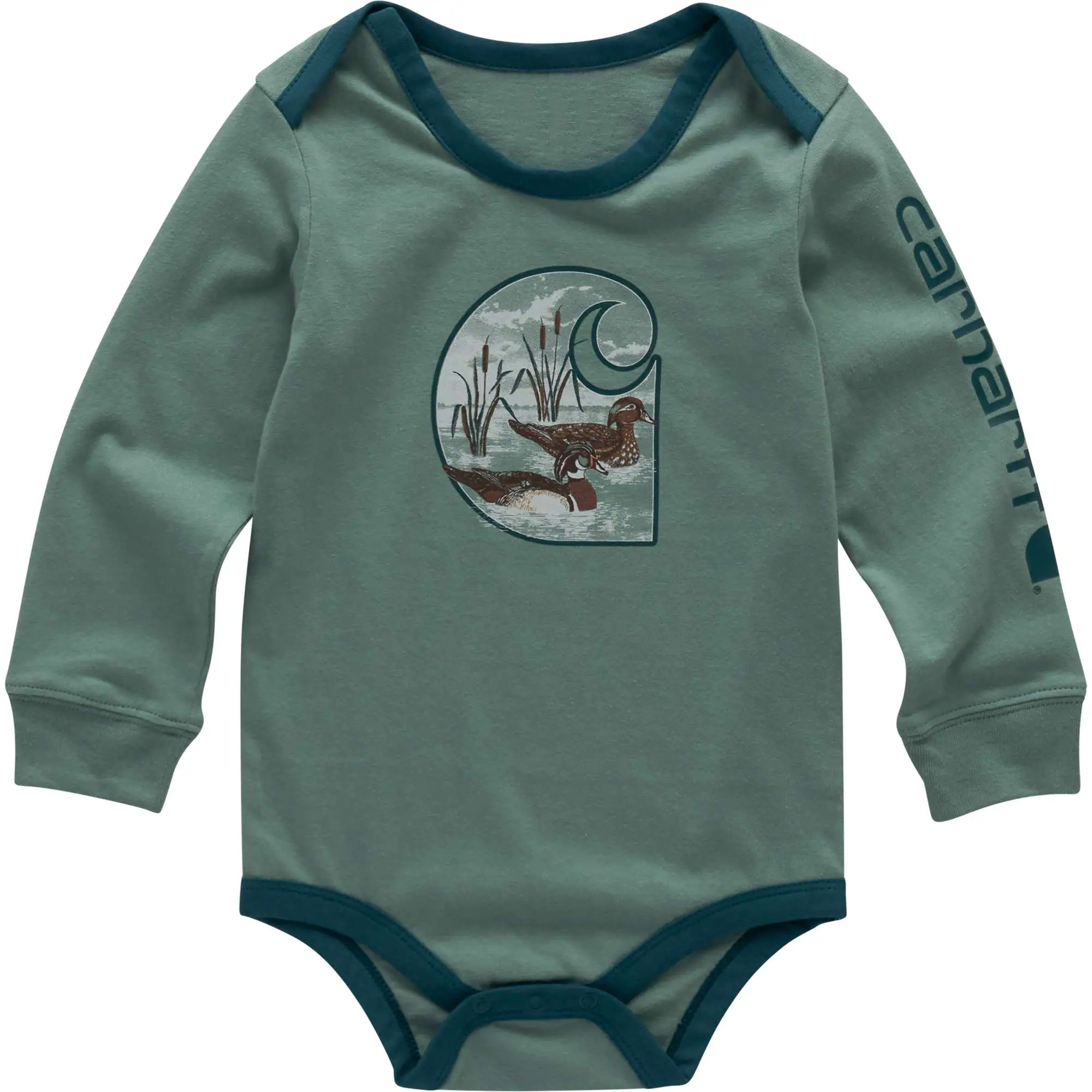 Boys' Long Sleeve Duck "C" Bodysuit (Baby)