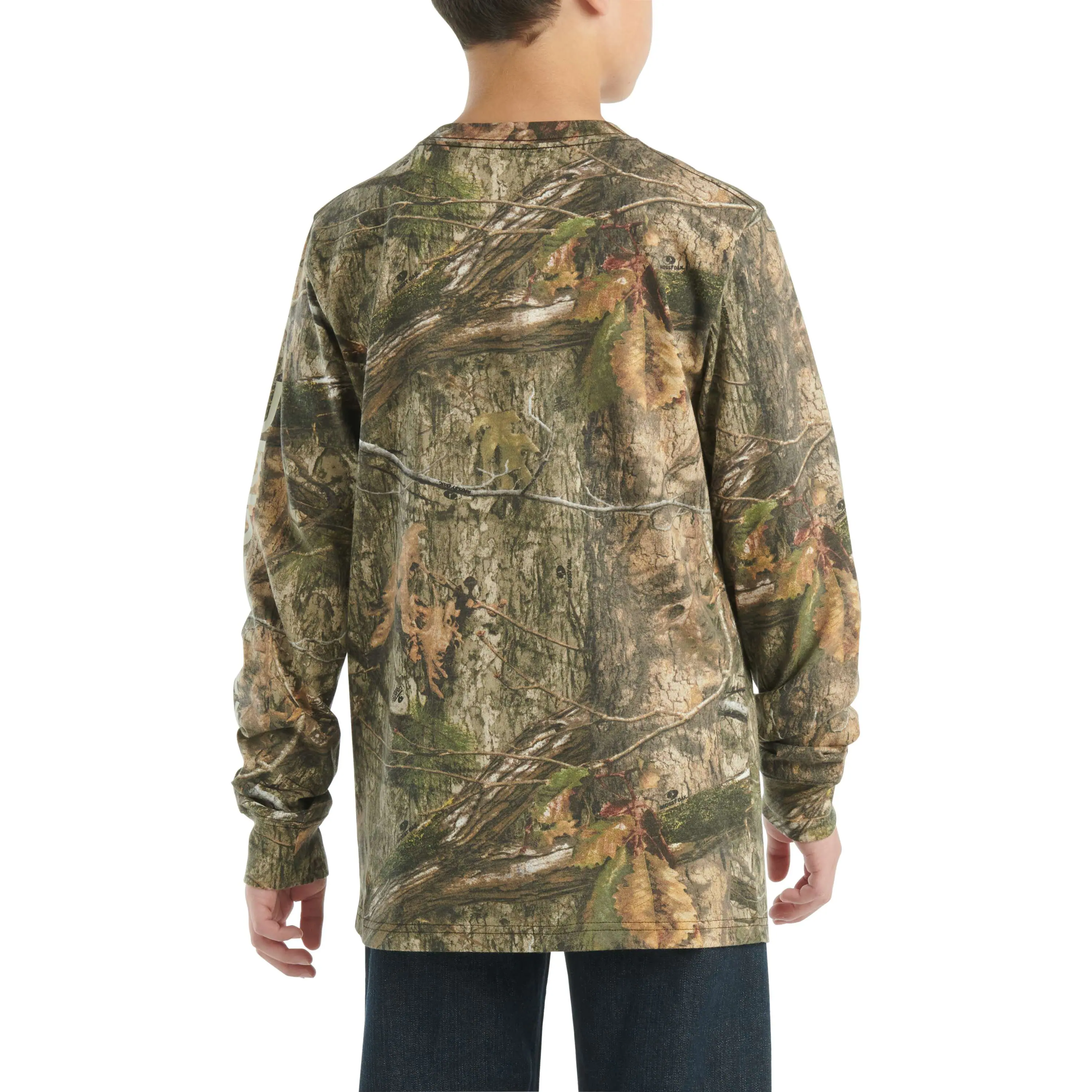 Boys' Long-Sleeve Camo Pocket T-Shirt (Toddler/Child/Youth)
