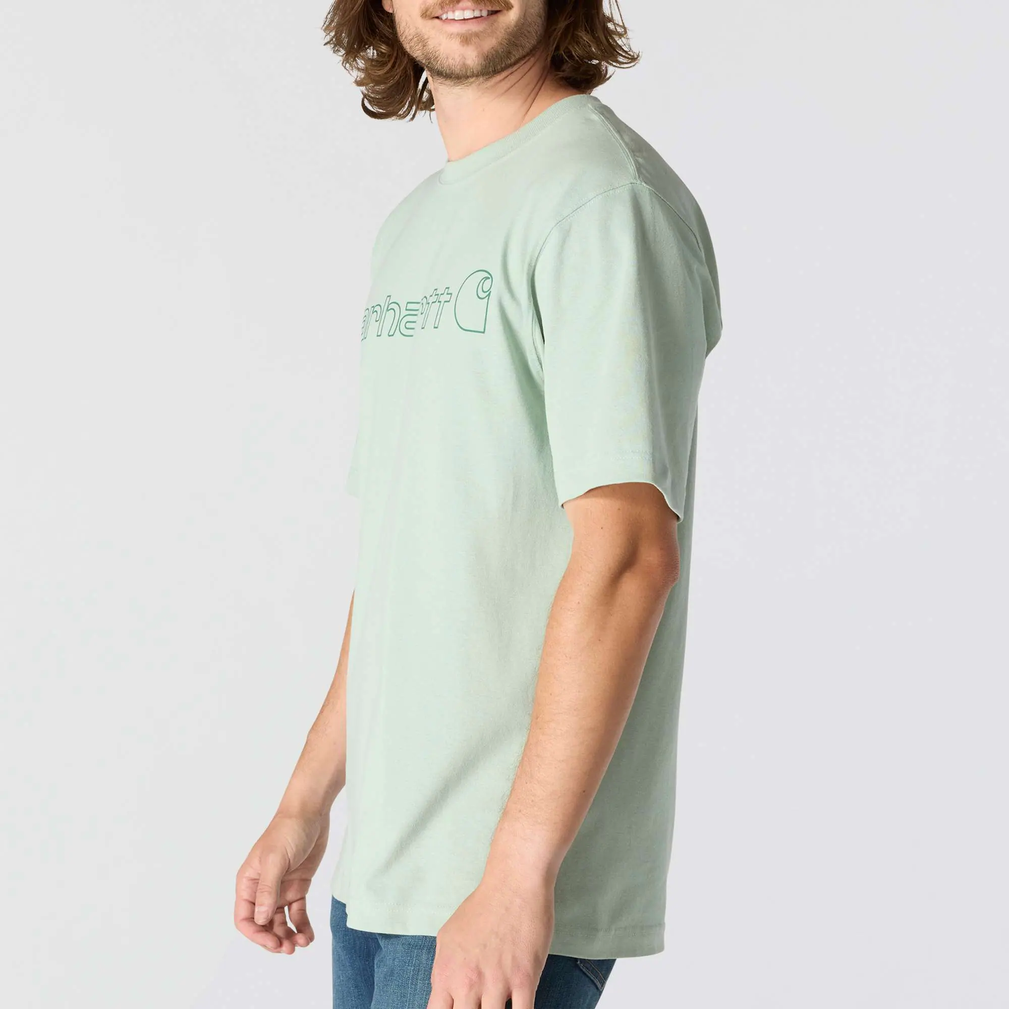 Loose Fit Heavyweight Short-Sleeve Logo Graphic T-Shirt