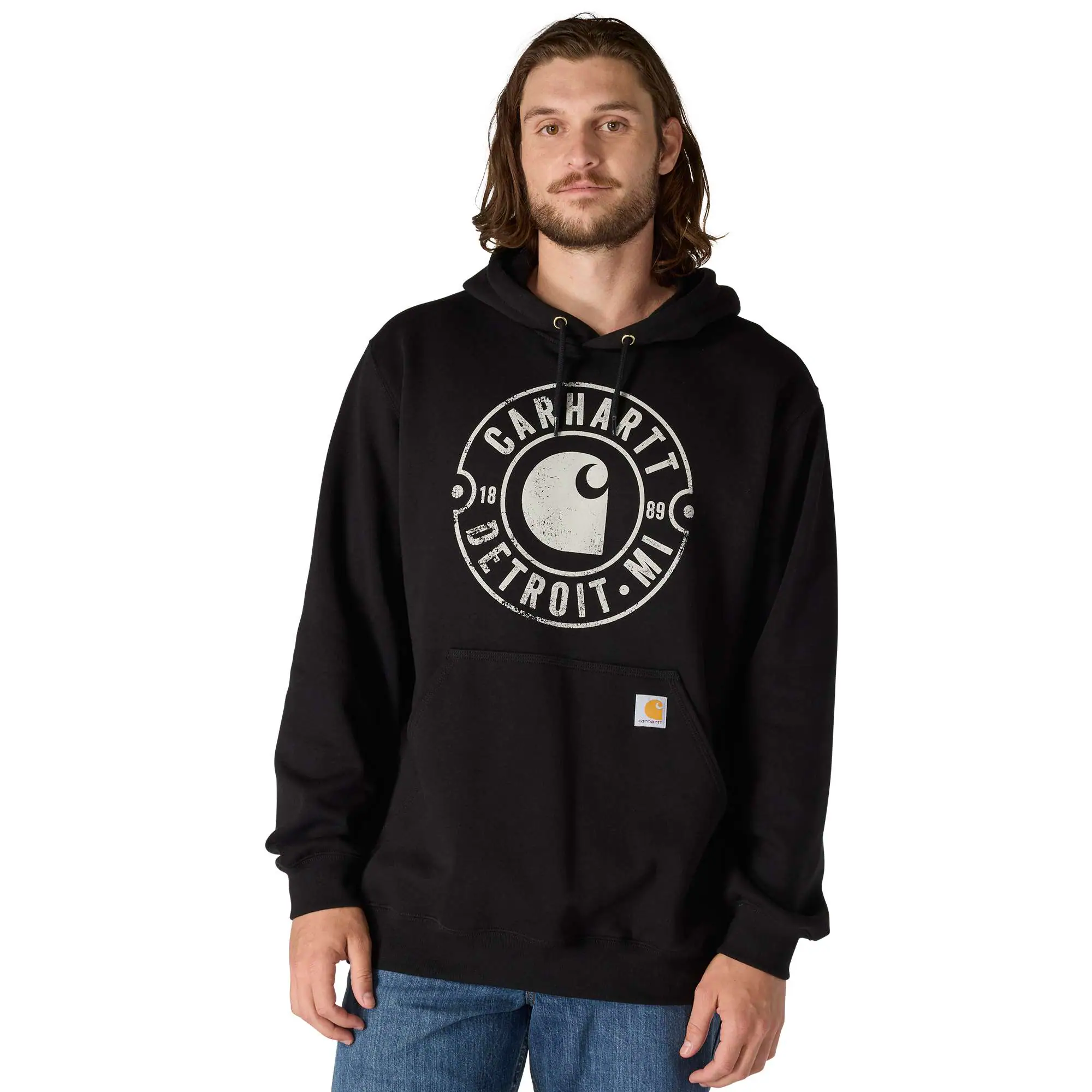 Loose Fit Midweight Hooded Detroit Sweatshirt