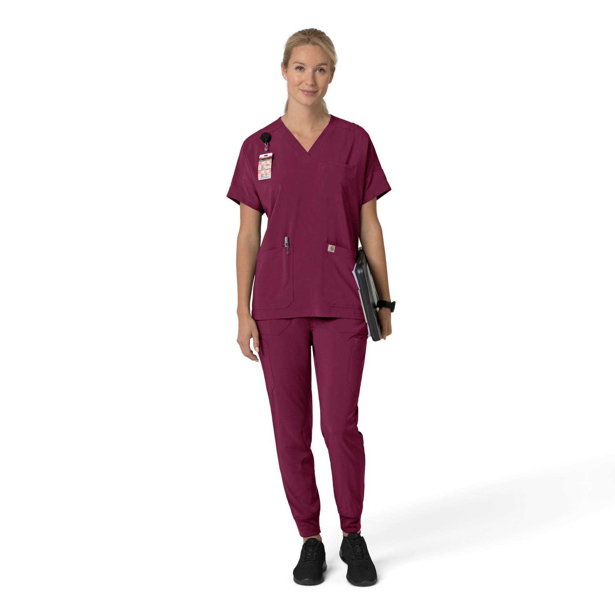 Women's Force Cross-Flex  Oversized V-Neck Scrub Top