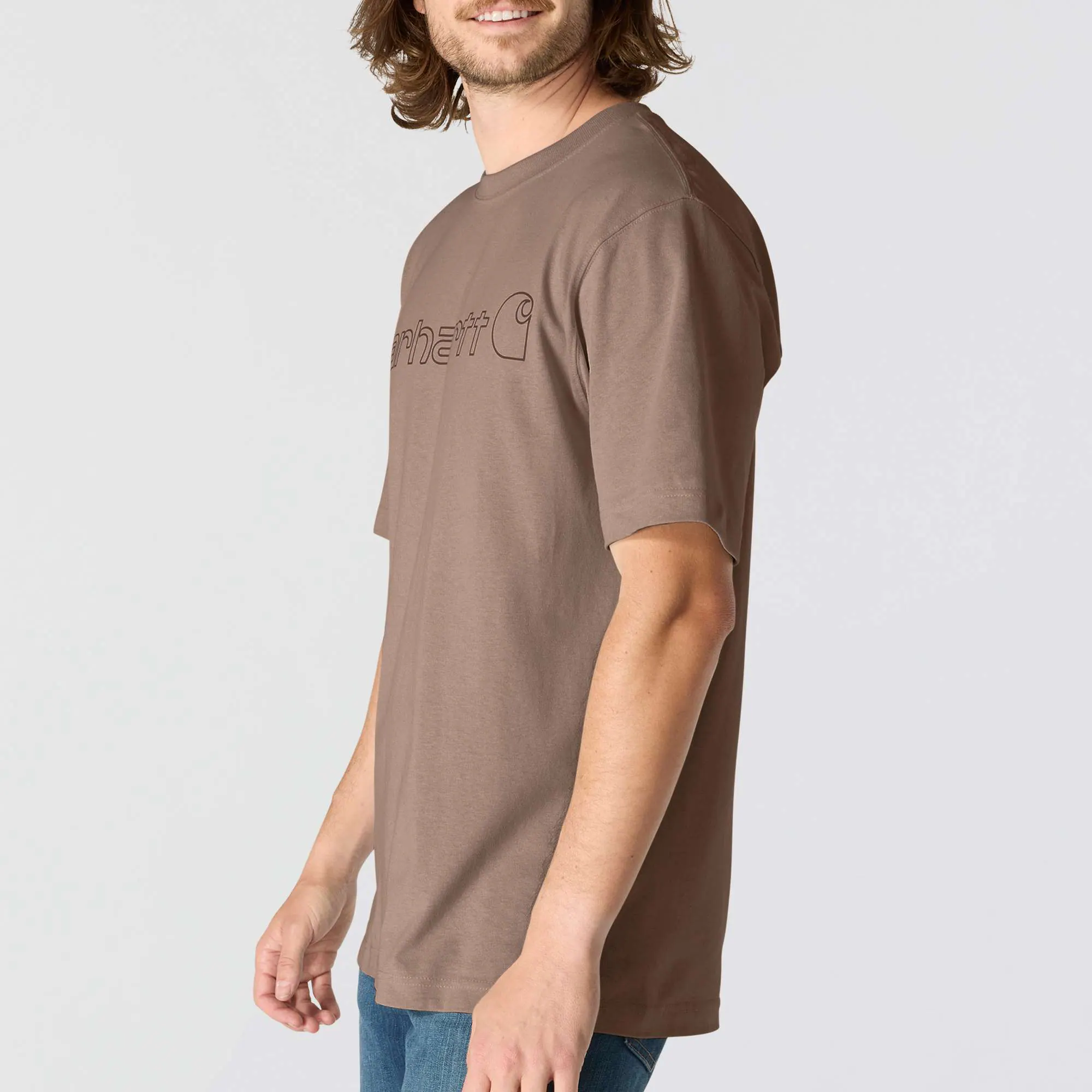 Loose Fit Heavyweight Short-Sleeve Logo Graphic T-Shirt