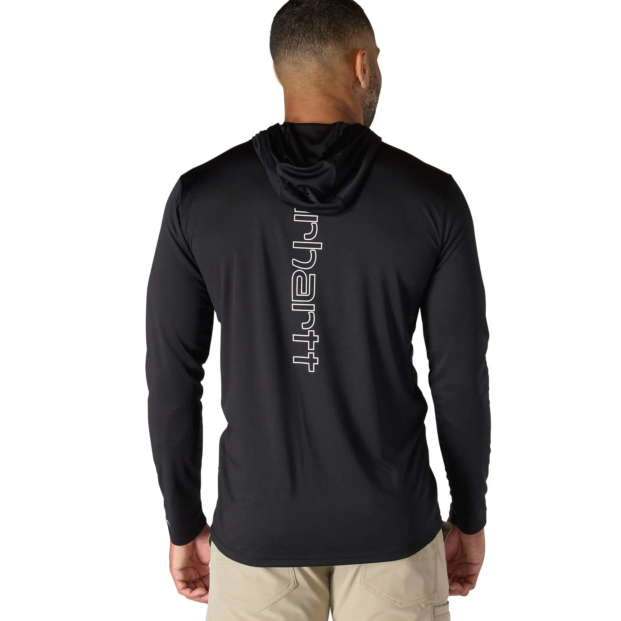 Force Sun Defender™ Lightweight Long-Sleeve Hooded Logo Graphic T-Shirt