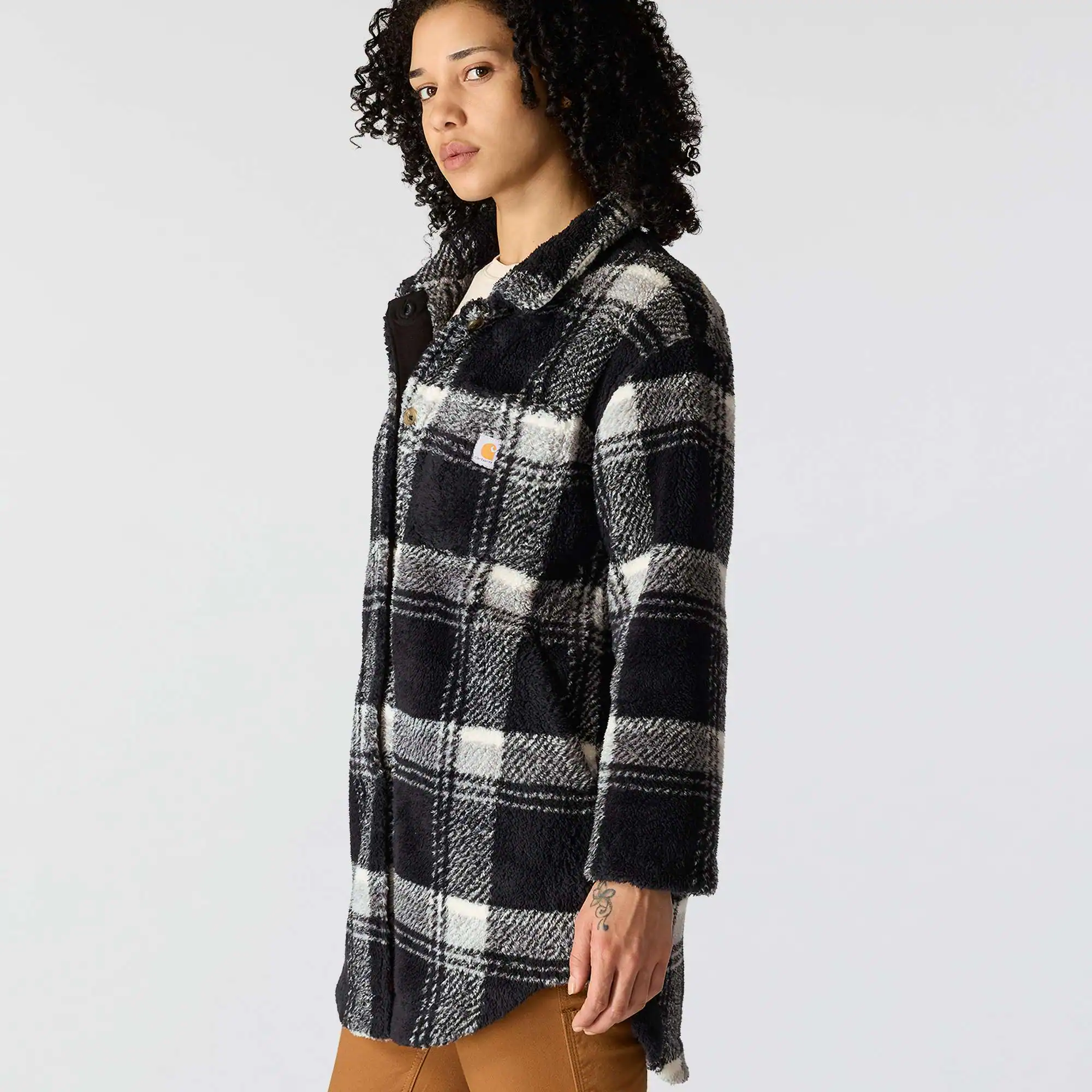 Women's Loose Fit Fleece Coat