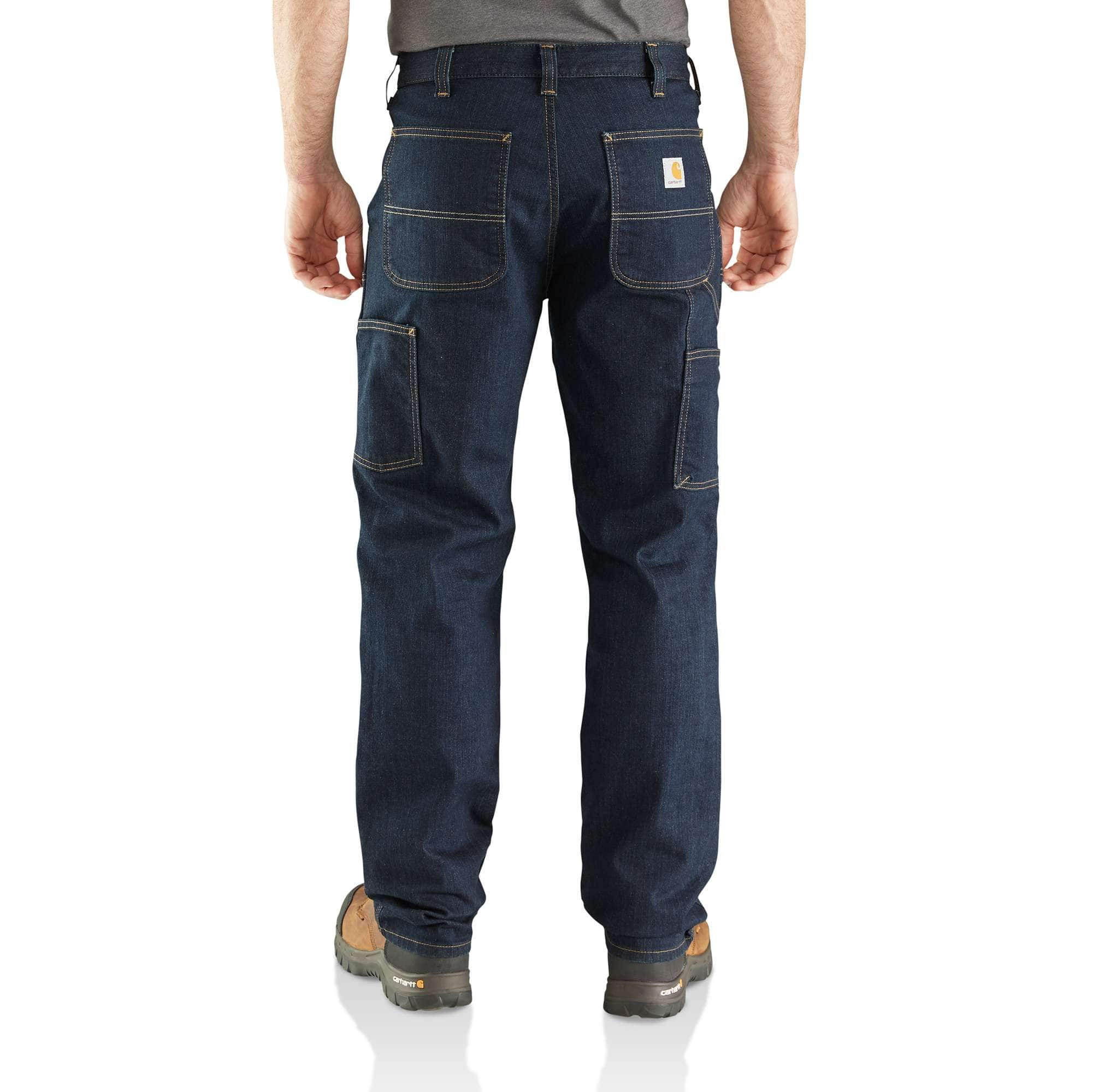 Relaxed Straight Rugged Flex® Double-Front Denim Dungaree