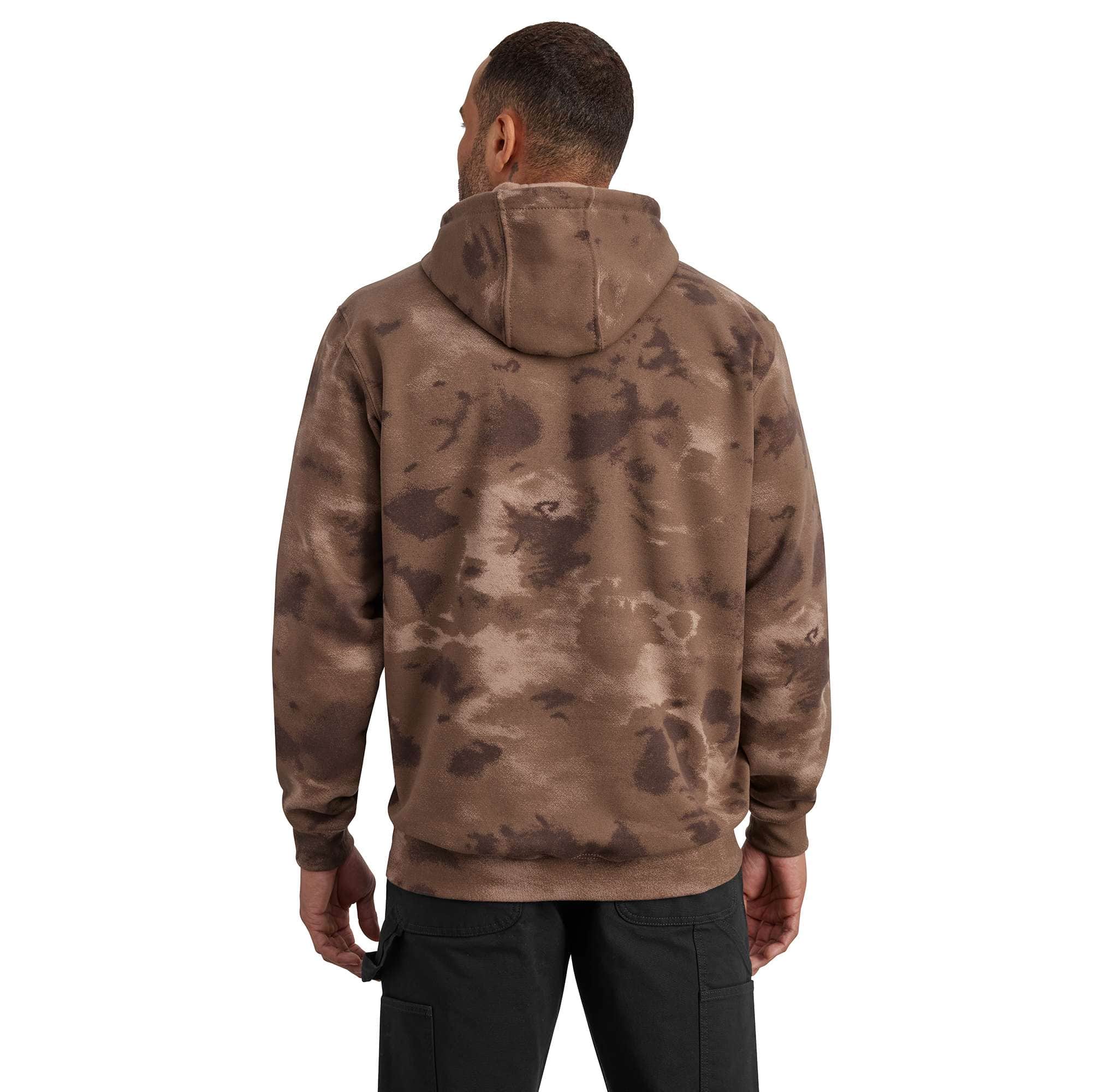 Loose Fit Midweight Watercolor Camo Graphic Sweatshirt