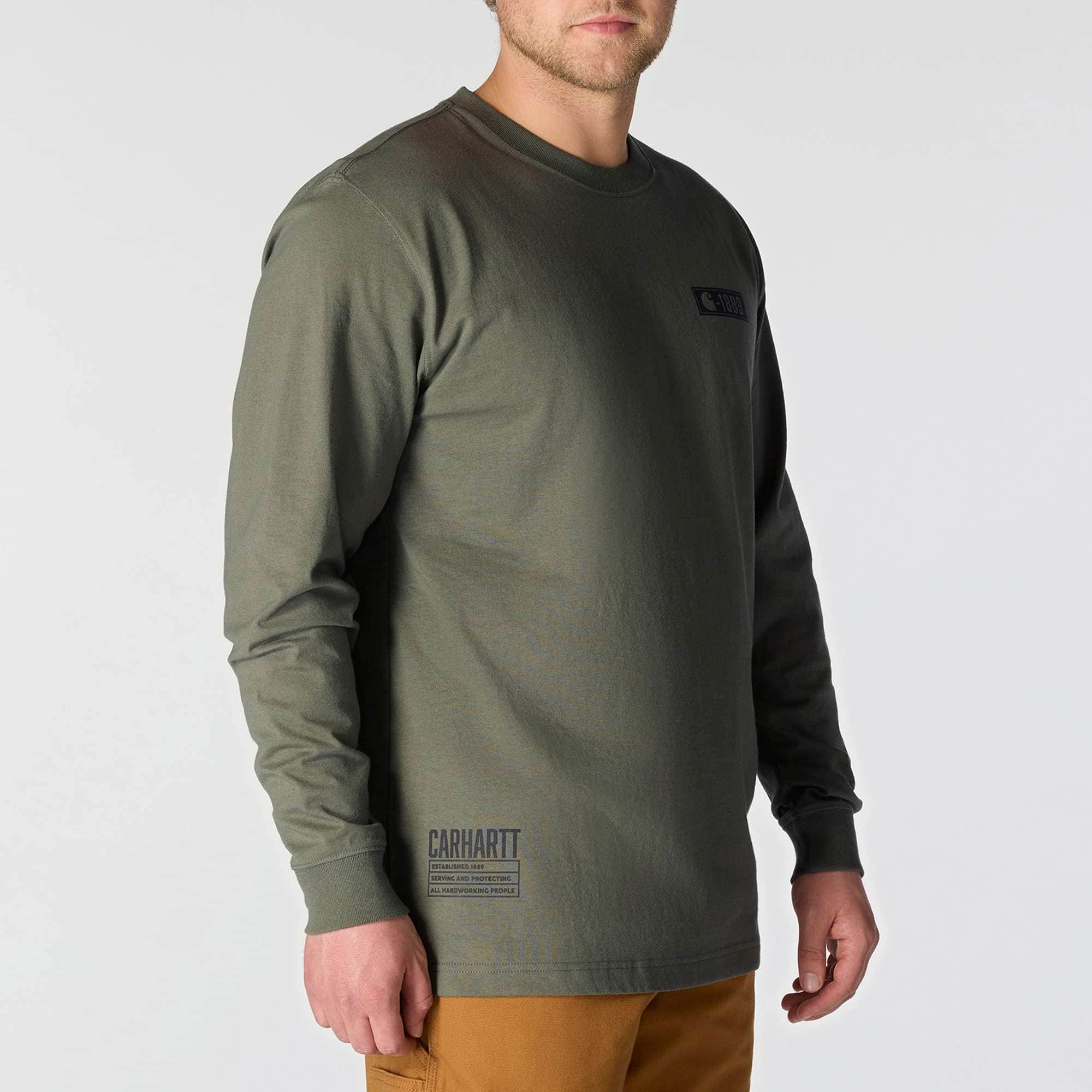 Loose Fit Heavyweight Long-Sleeve Pocket 1889 T-Shirt