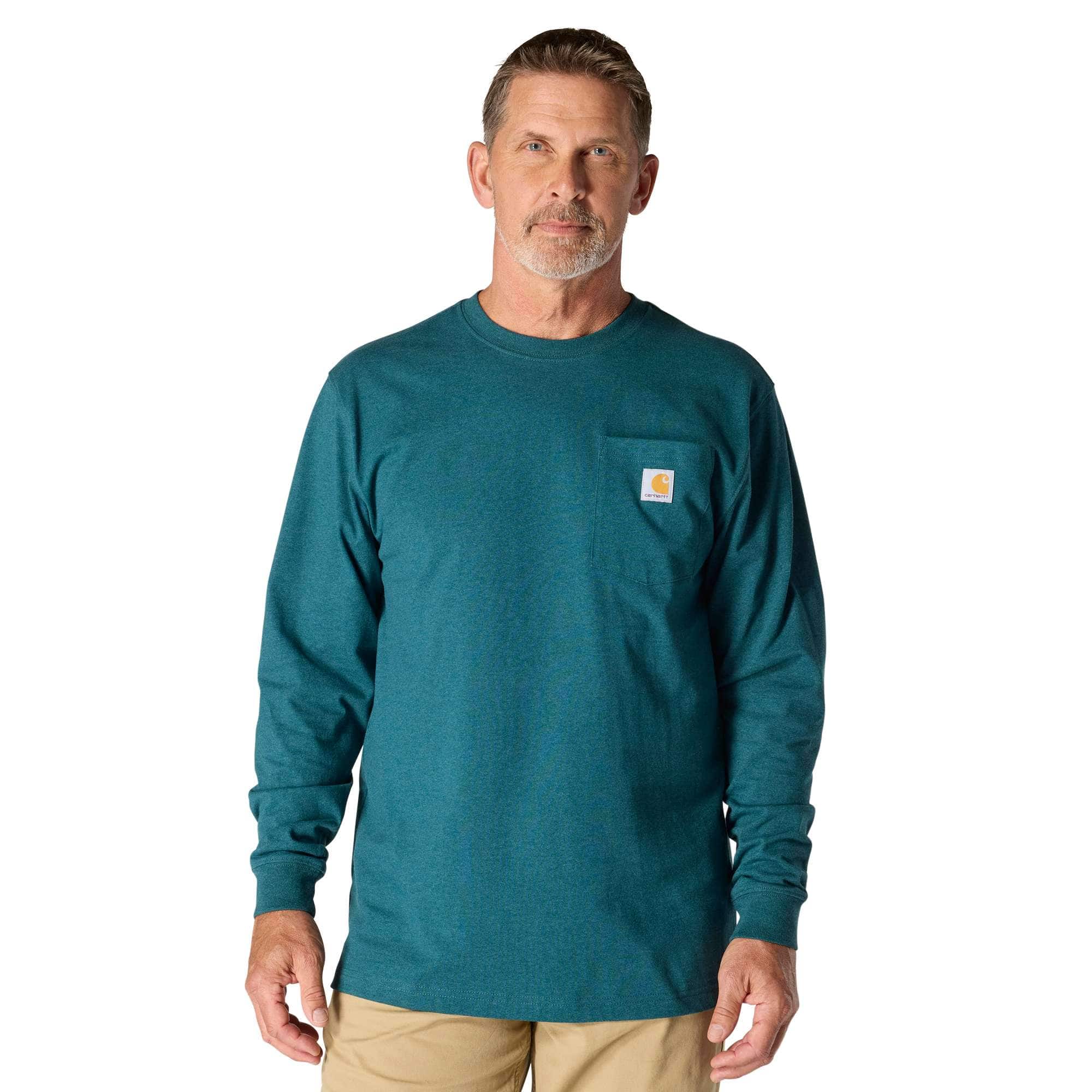 Loose Fit Heavyweight Long-Sleeve Pocket T-Shirt