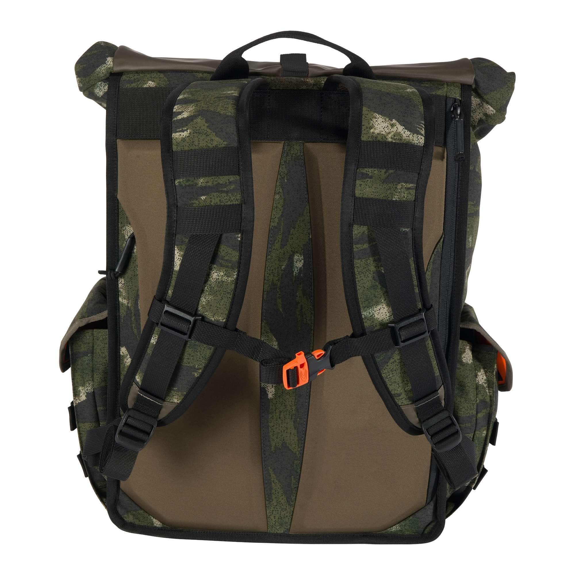 40L Nylon Roll-Top Backpack