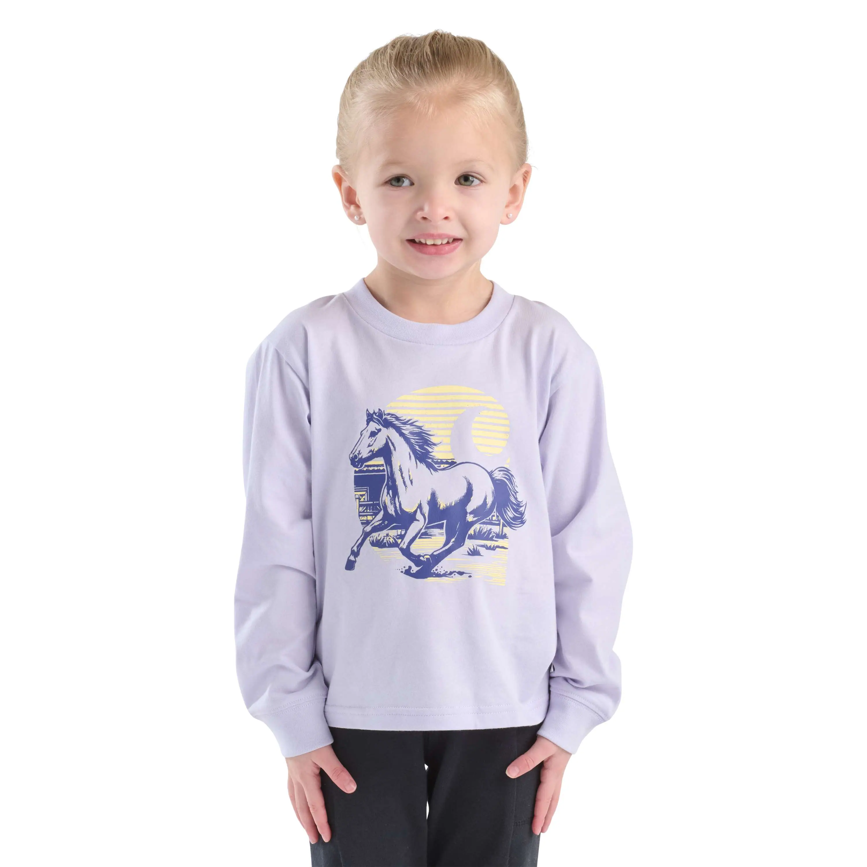 Girls' Long Sleeve Run Wild T-Shirt (Toddler/Child/Youth)