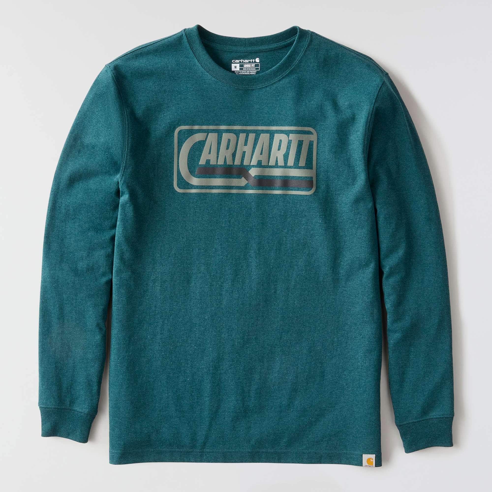 Loose Fit Heavyweight Long-Sleeve Logo Graphic T-Shirt