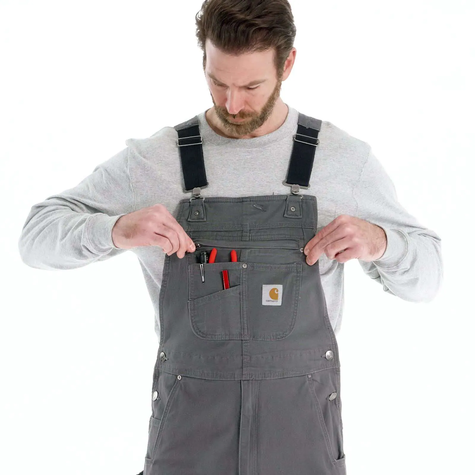Rugged Flex® Relaxed Fit Canvas Bib Overall