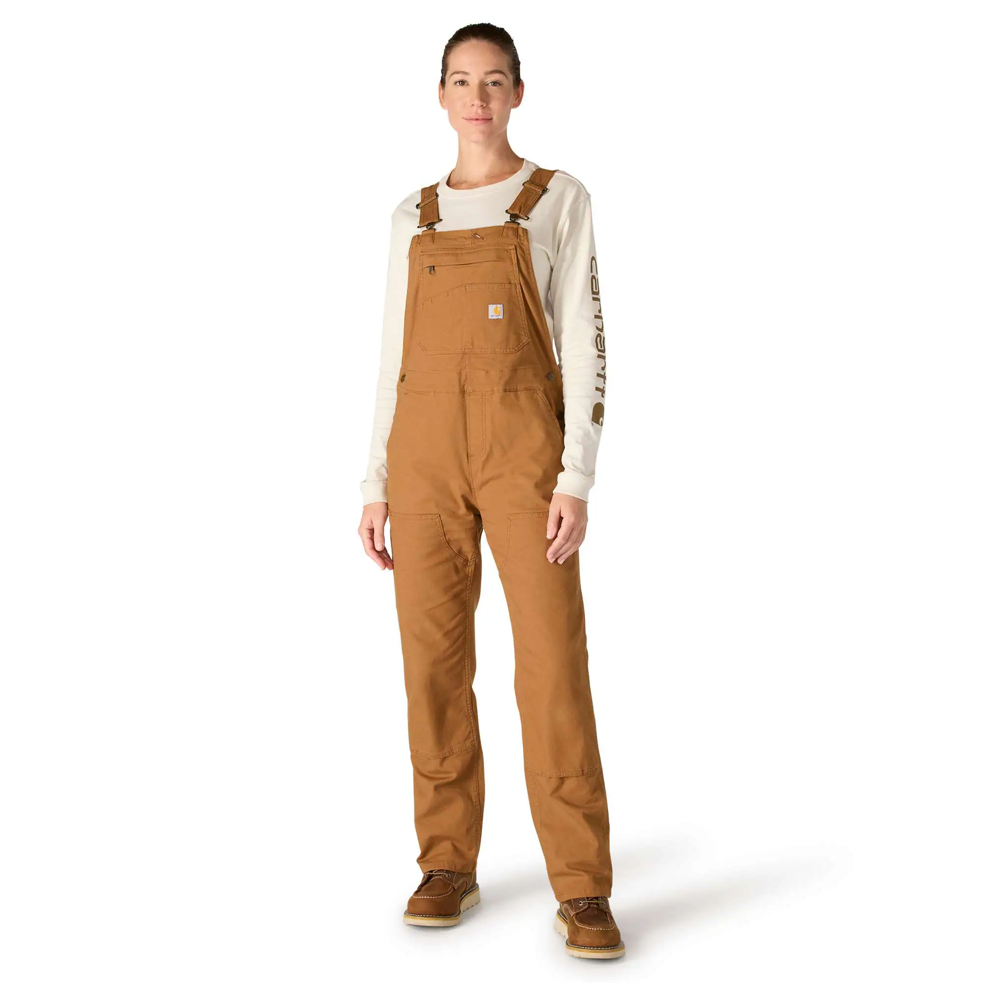 Women's Work Overall - Loose Fit - Canvas - Rugged Flex® - Double Knee