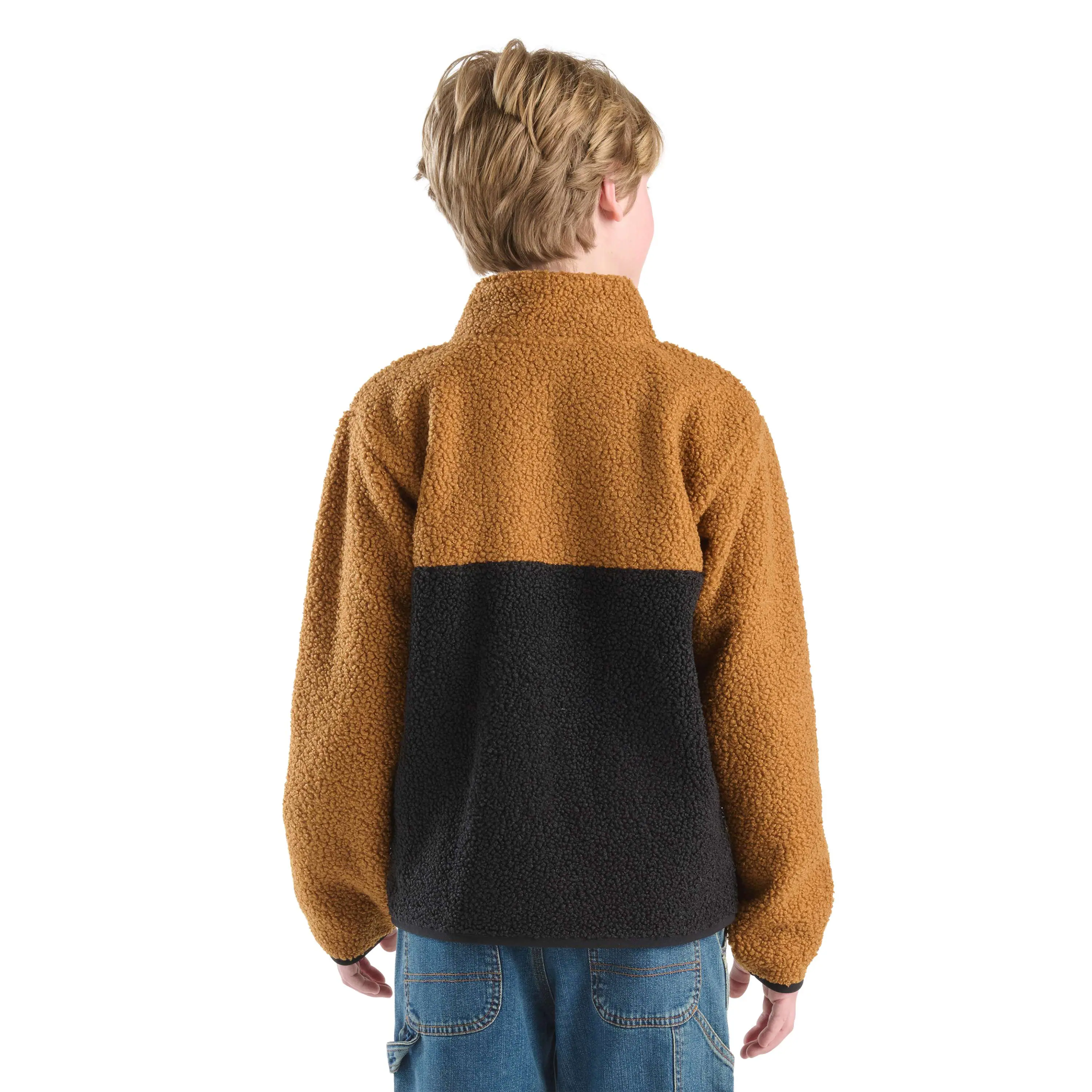 Boys' Long Sleeve Sherpa Half-Zip Sweatshirt (Toddler/Child/Youth)