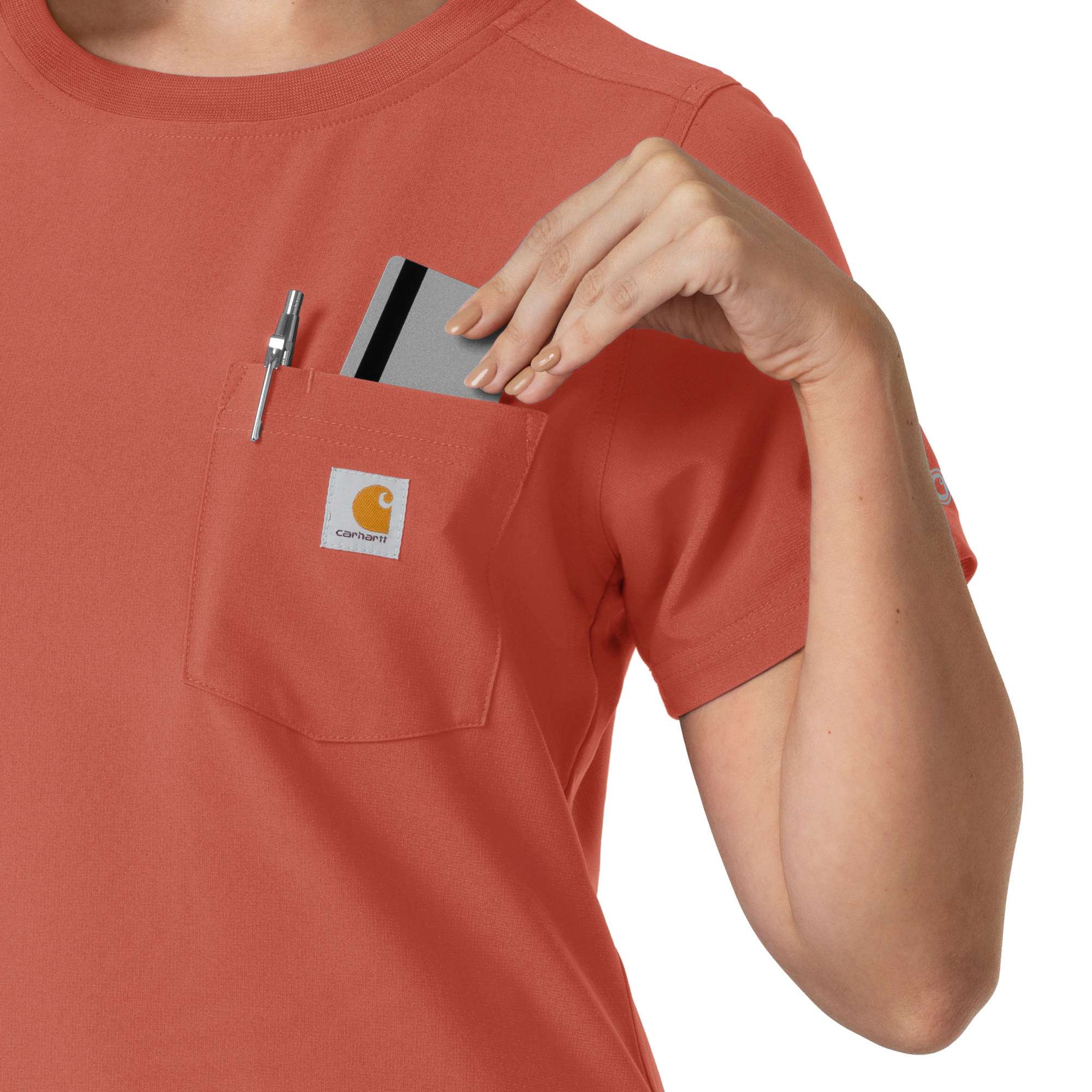 Women's Force Cross-Flex Crew Neck Scrub Top