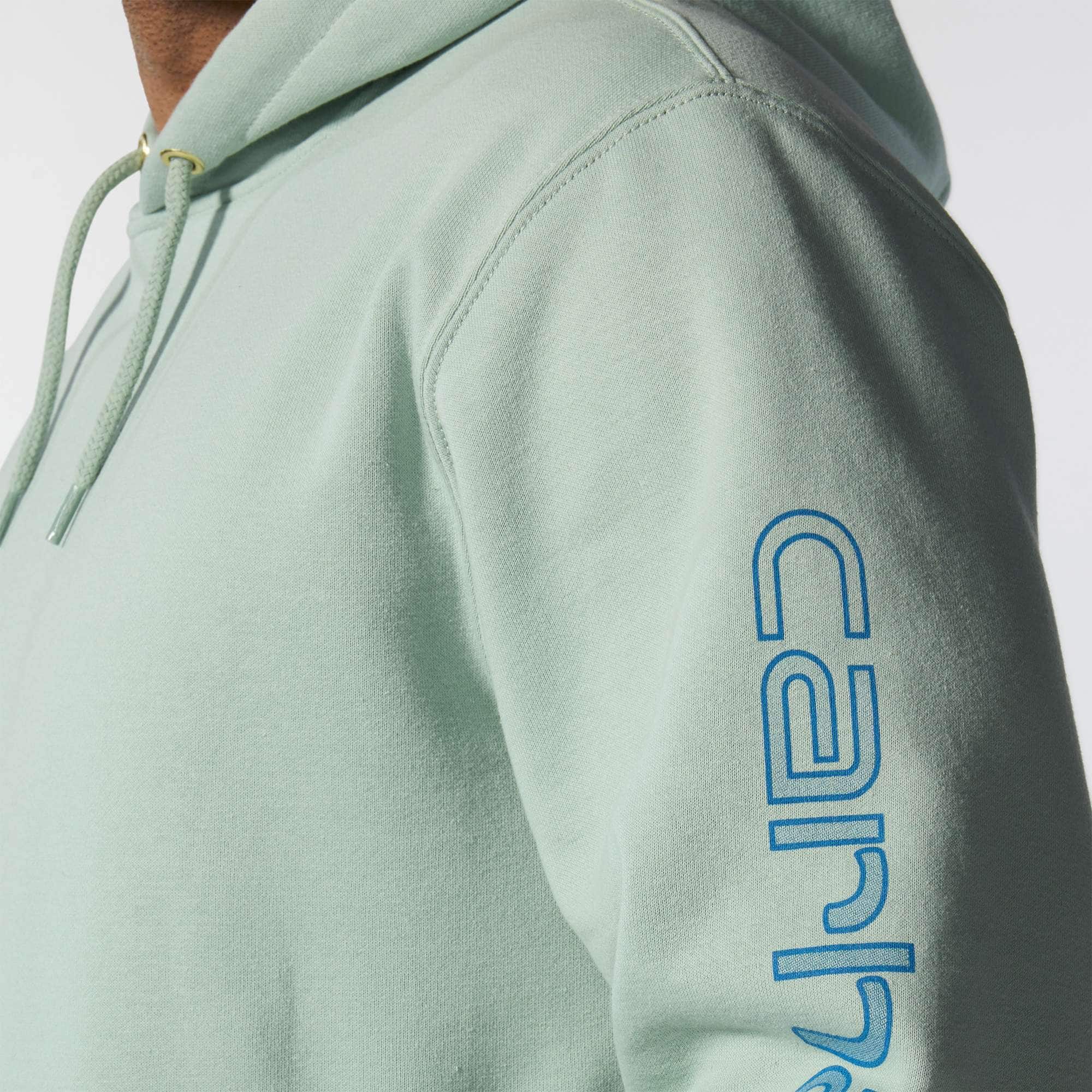 Loose Fit Midweight Logo Sleeve Graphic Hoodie