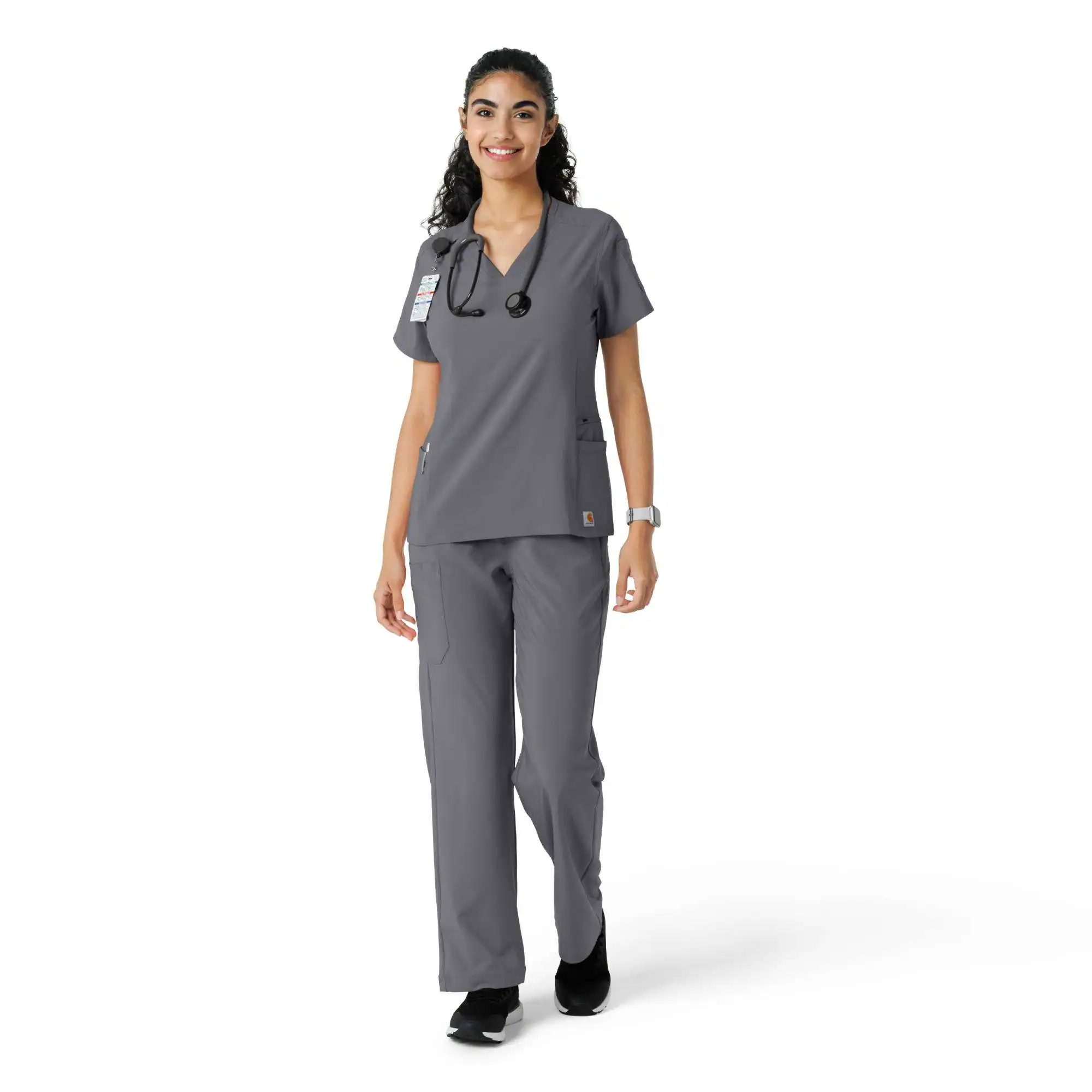 Women's Force Cross-Flex Knit Panel Scrub Top