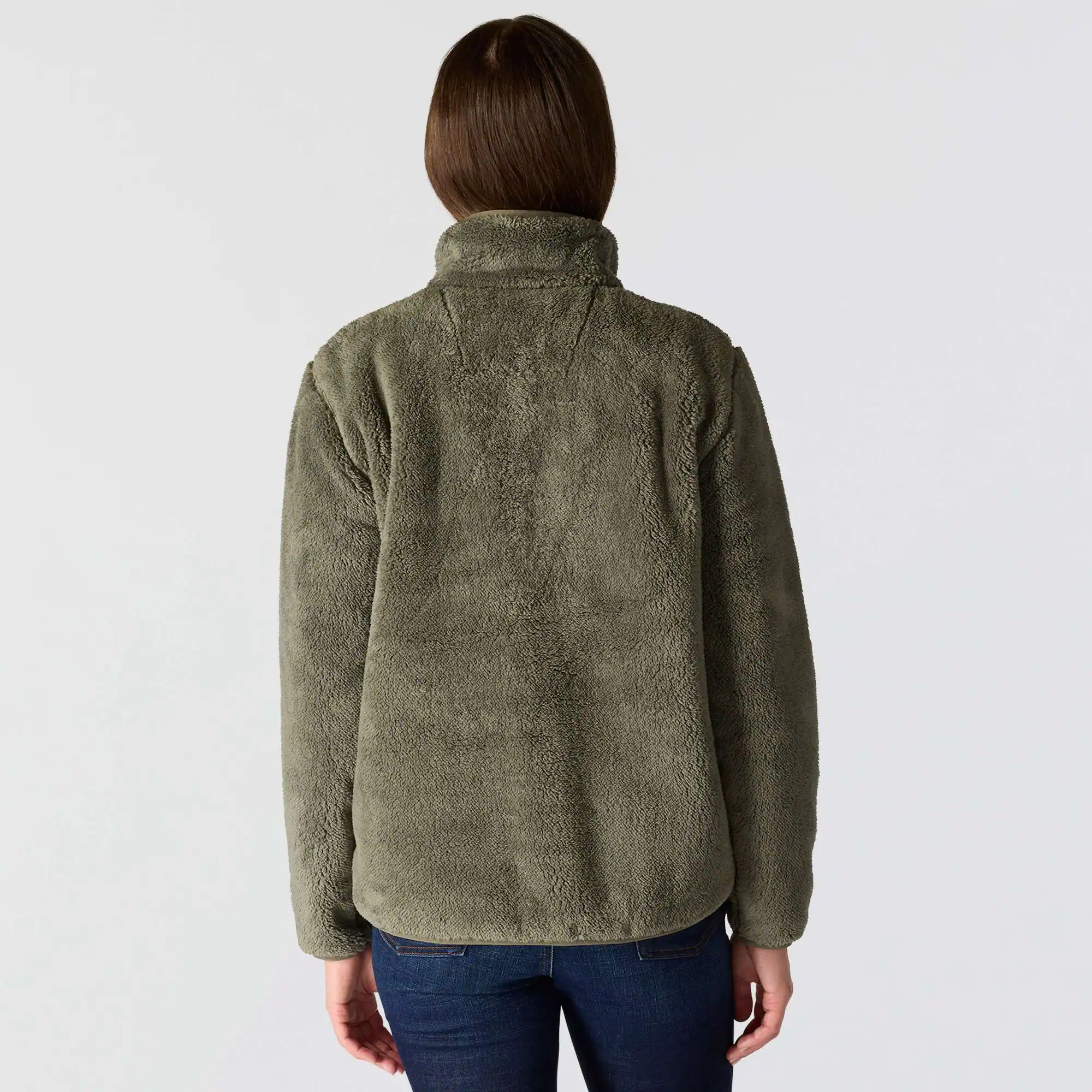 Women's Loose Fit Fleece Pullover - 3 Warmest Rating