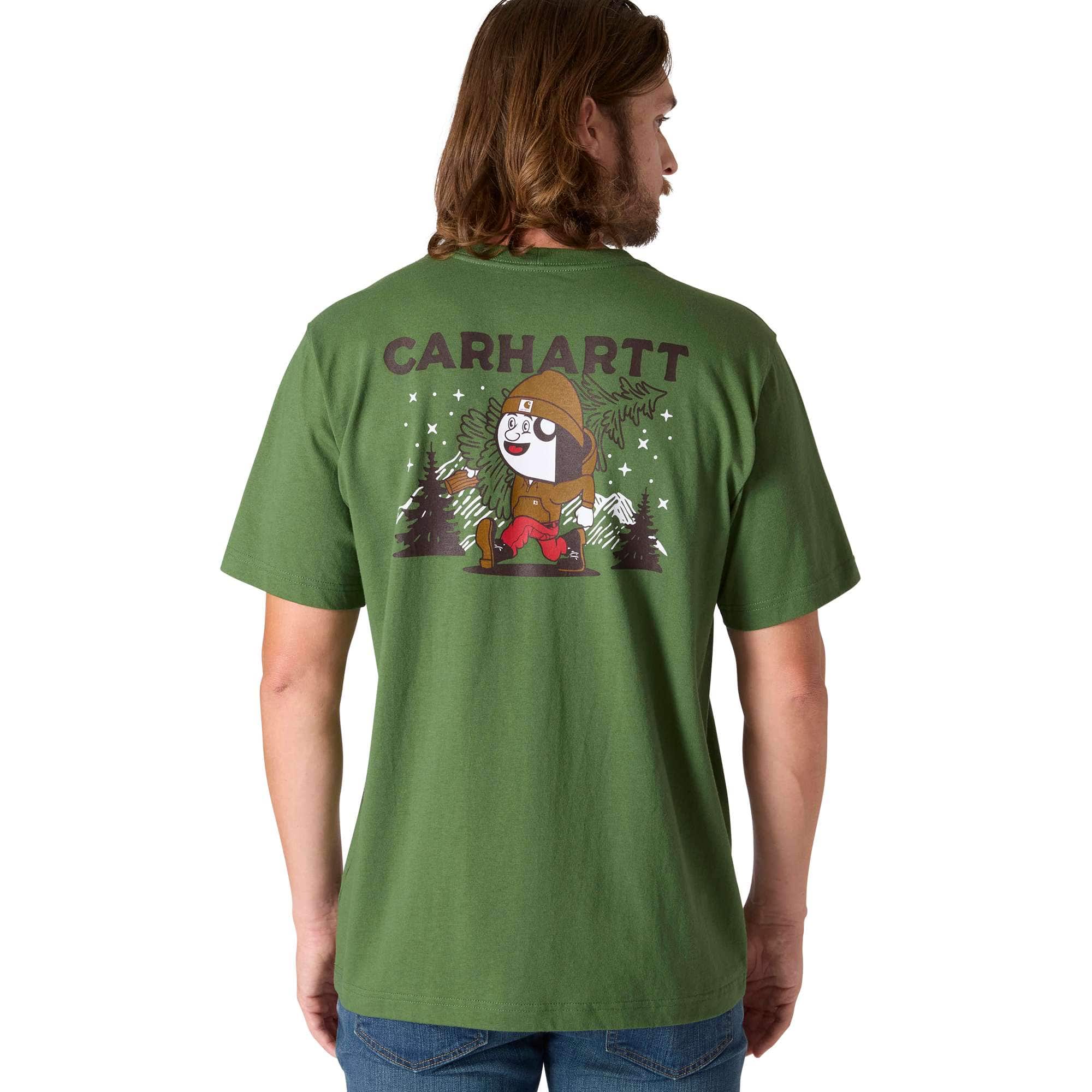 Relaxed Fit Heavyweight Short-Sleeve Pocket Outdoor Graphic T-Shirt