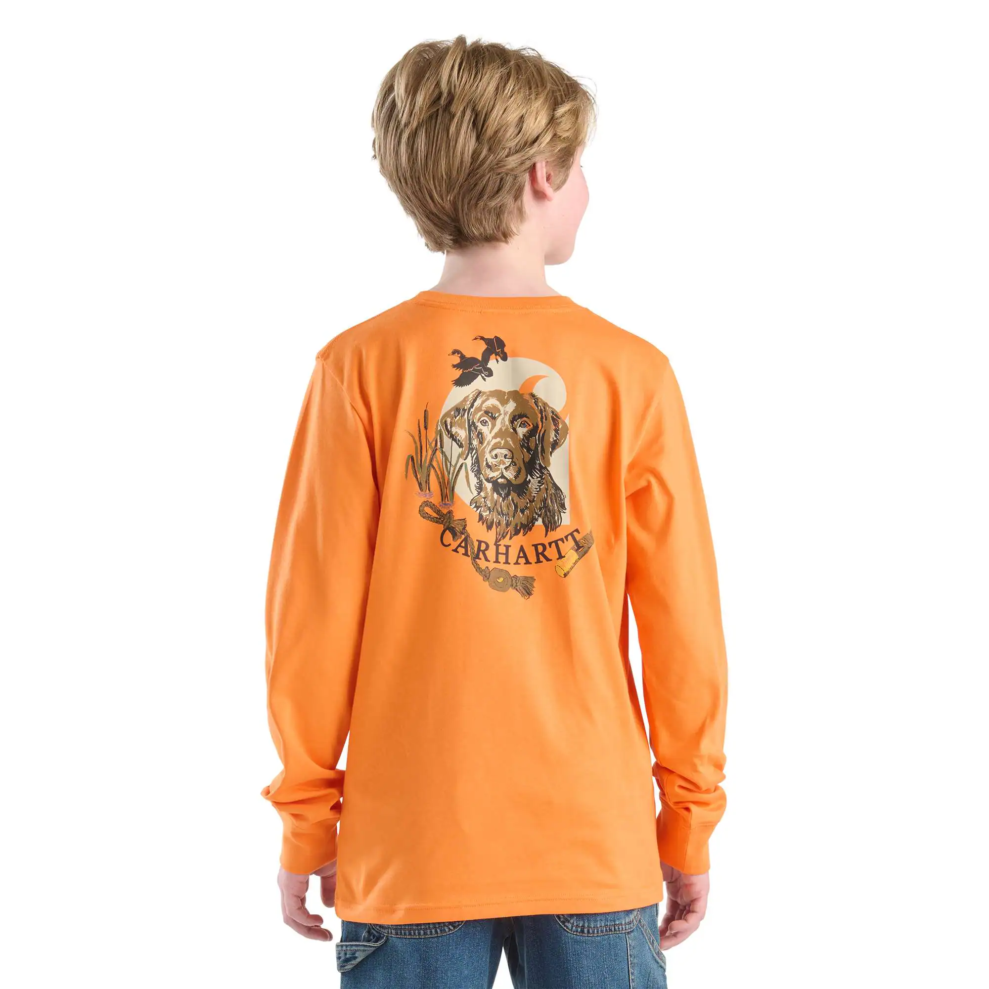 Boys' Long Sleeve Dog Pocket T-Shirt (Child/Youth)