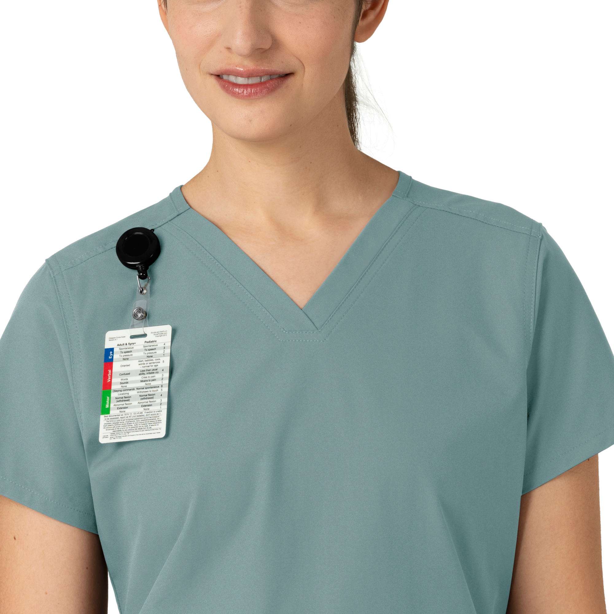 Women's Force Essentials V-Neck Scrub Top