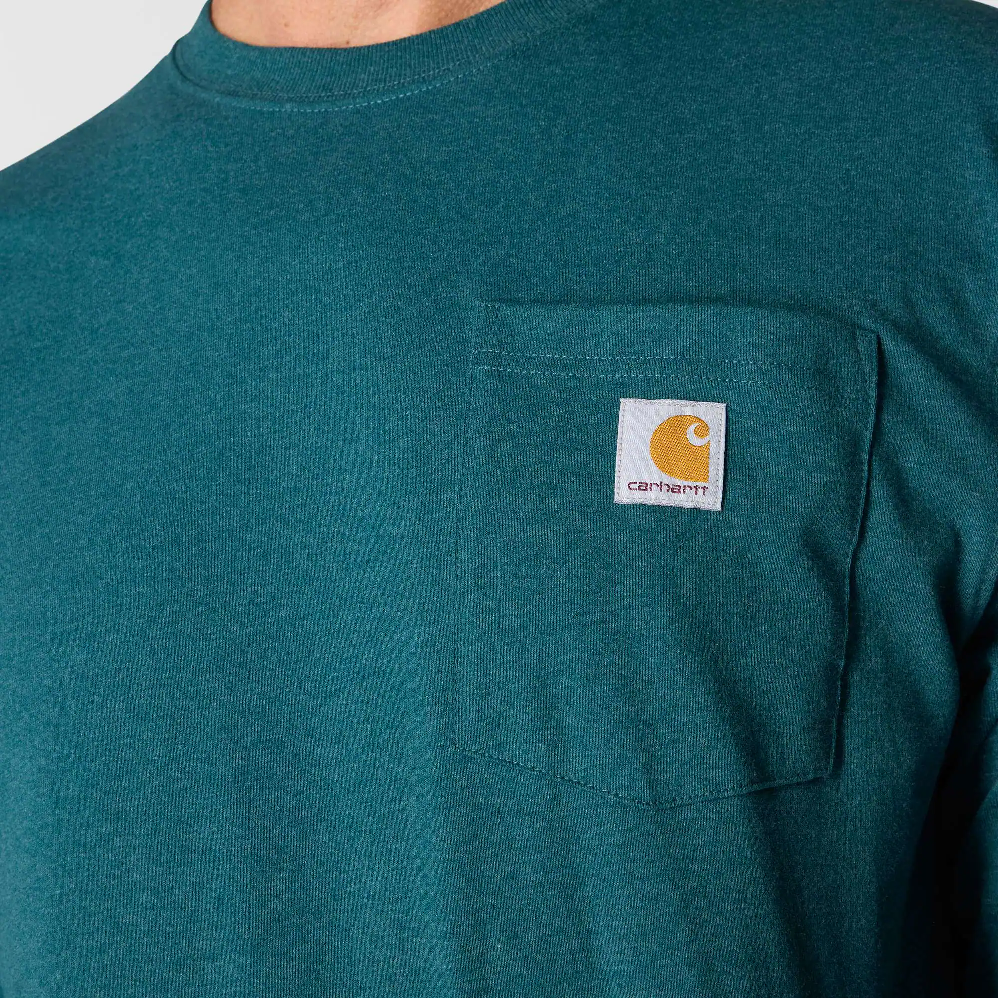 Loose Fit Heavyweight Long-Sleeve Pocket T-Shirt