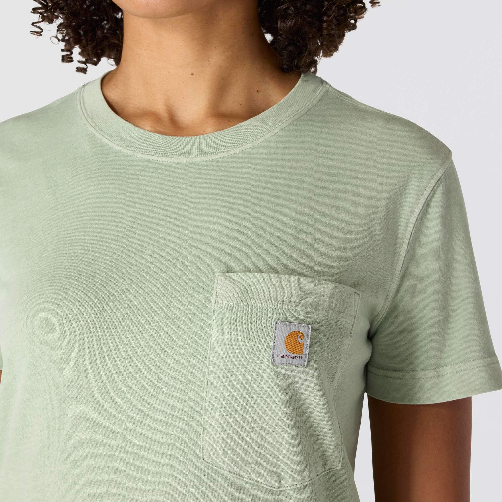 Women's Re-Engineered Relaxed Fit Midweight Short-Sleeve Garment Dye Pocket T-Shirt