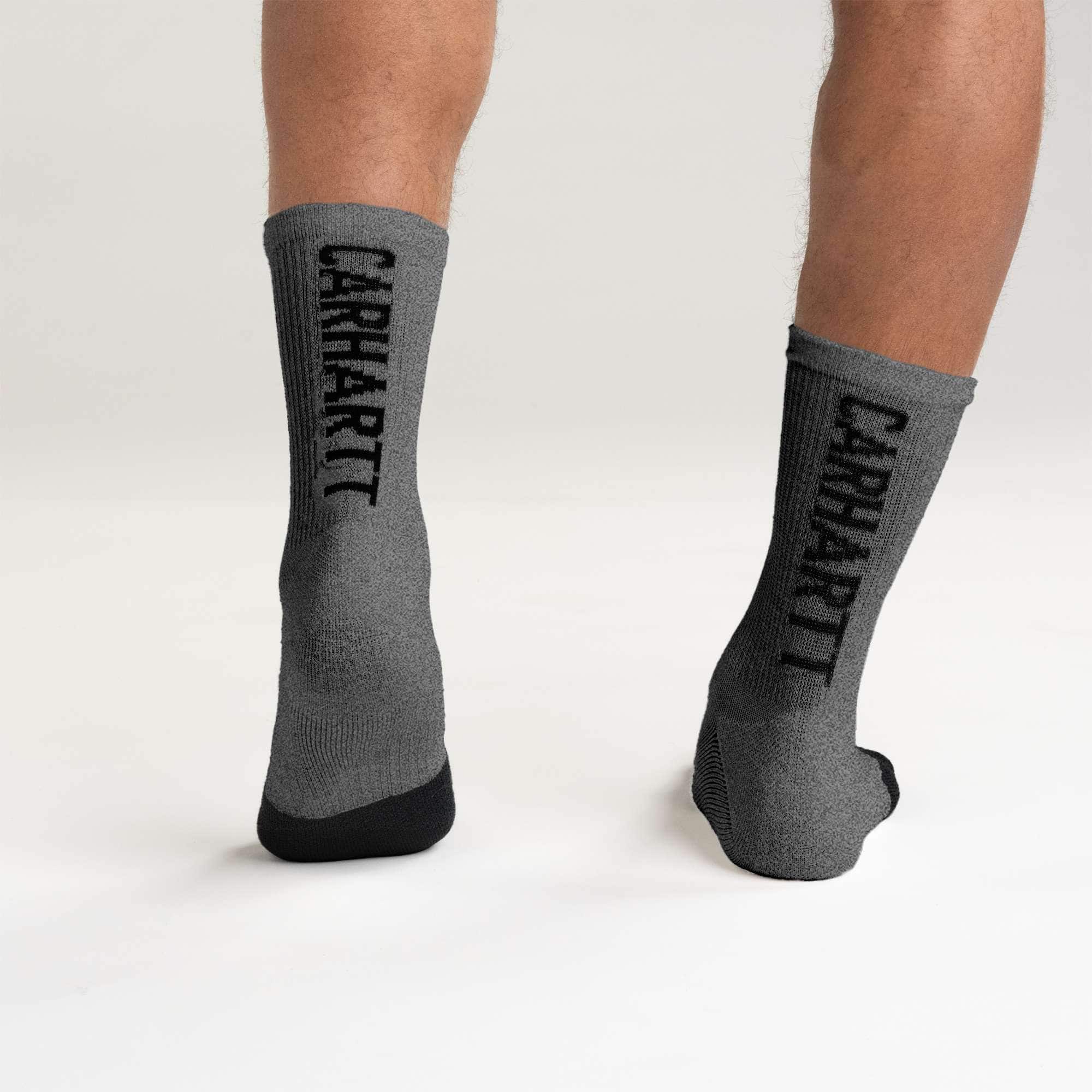 Carhartt Force® Midweight Logo Short Crew Sock 3-Pack