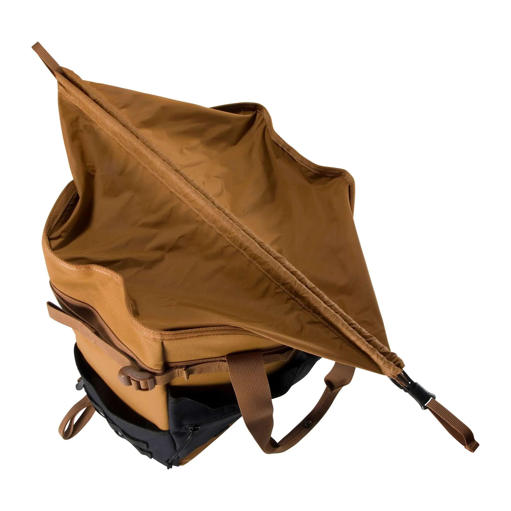 28L Nylon Cinch-Top Convertible Tote Backpack