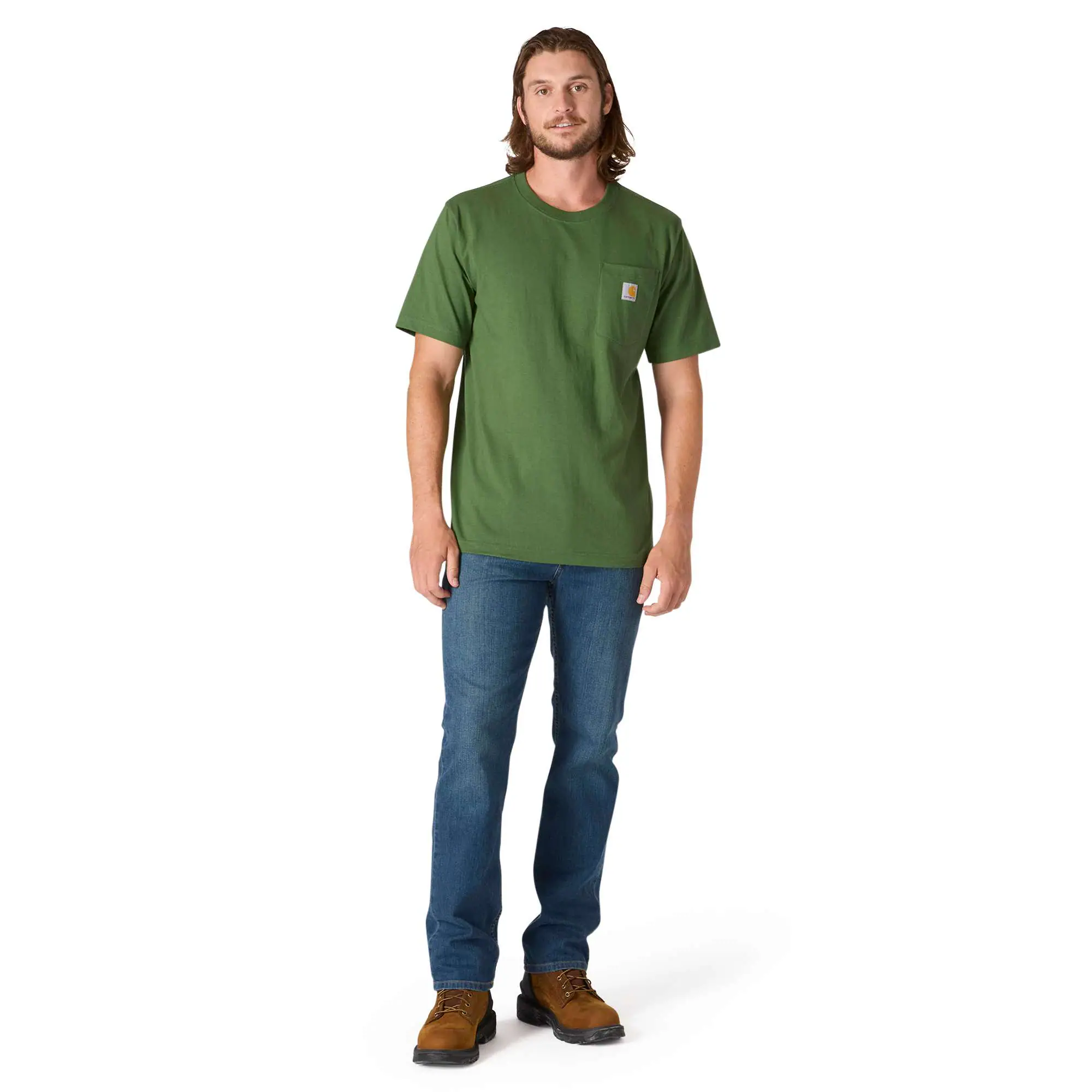 Relaxed Fit Heavyweight Short-Sleeve Pocket Outdoor Graphic T-Shirt