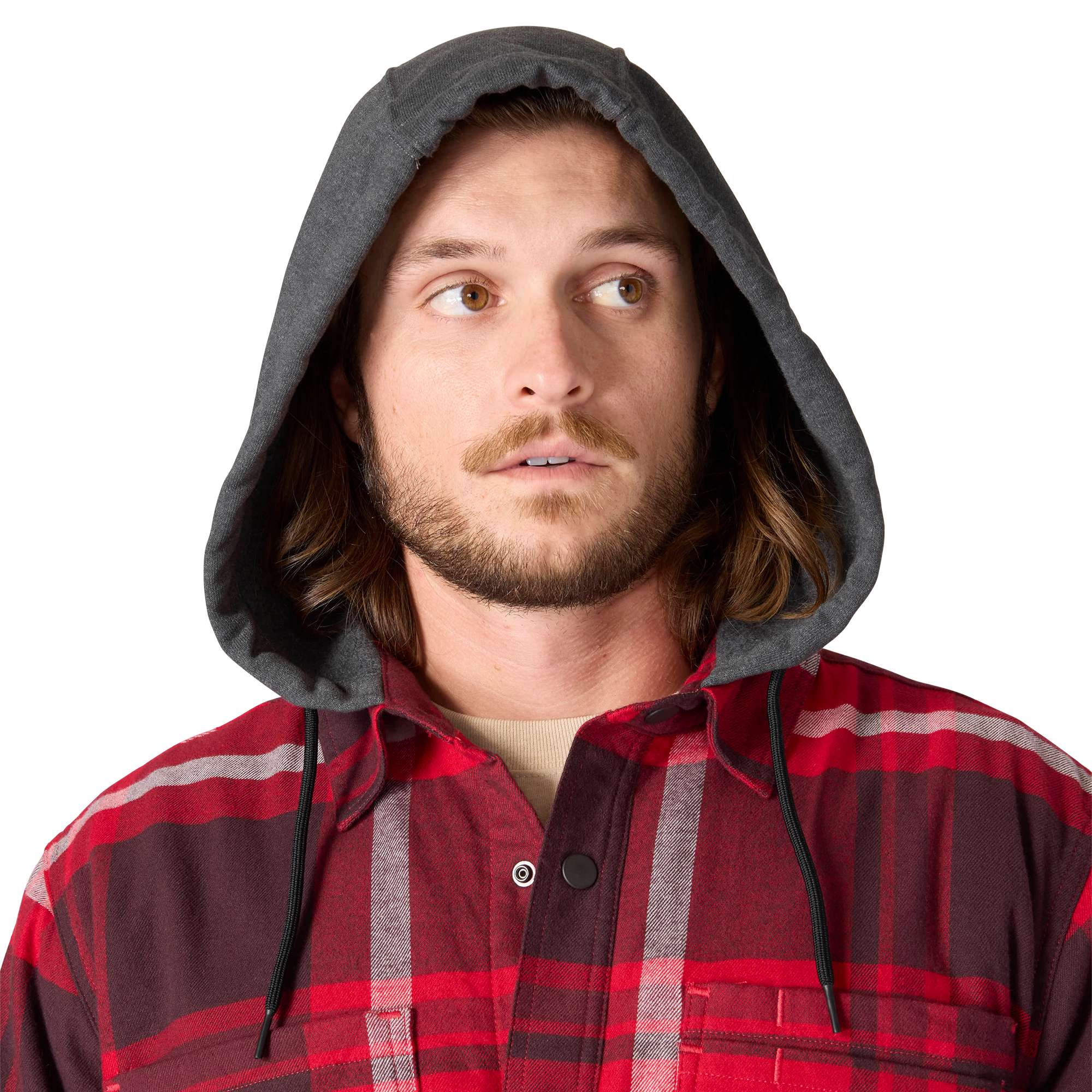 Rugged Flex® Relaxed Fit Flannel Fleece Lined Hooded Shirt Jac