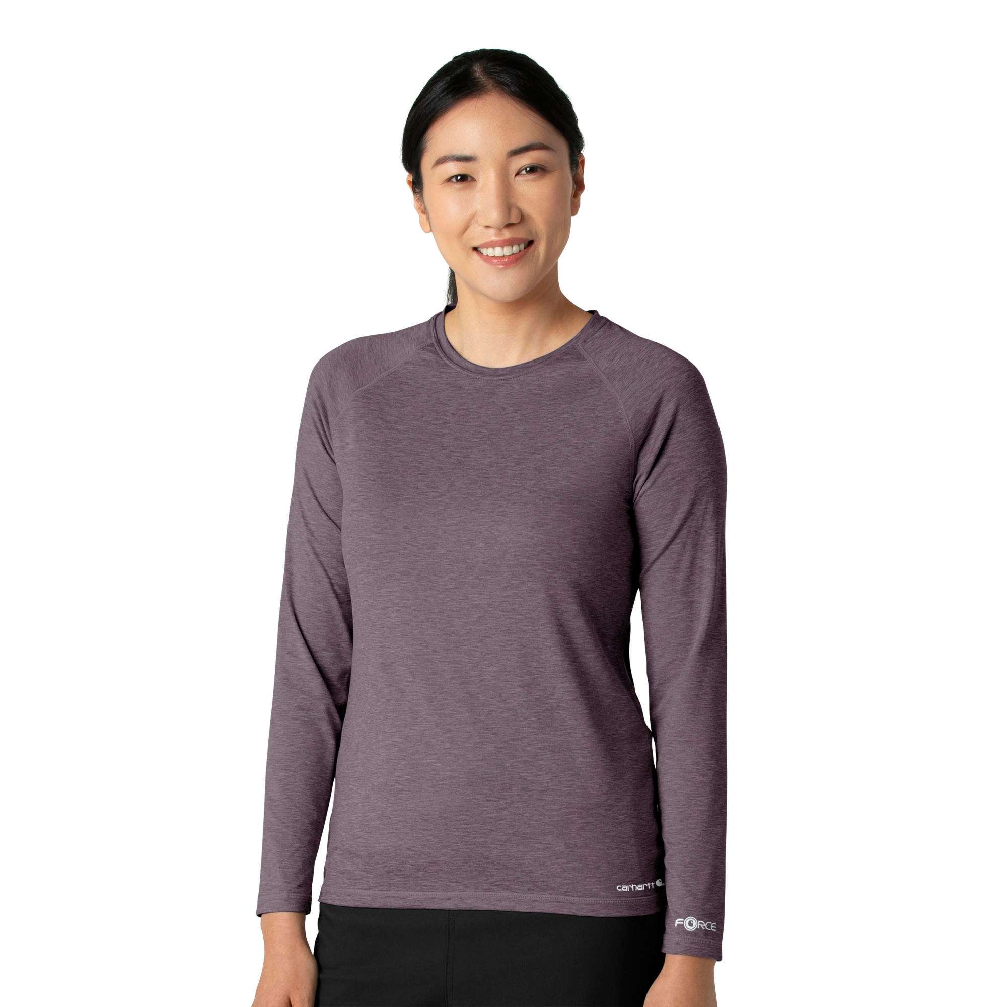 Women's Force Sub-Scrubs Heathered Performance Long Sleeve Tee