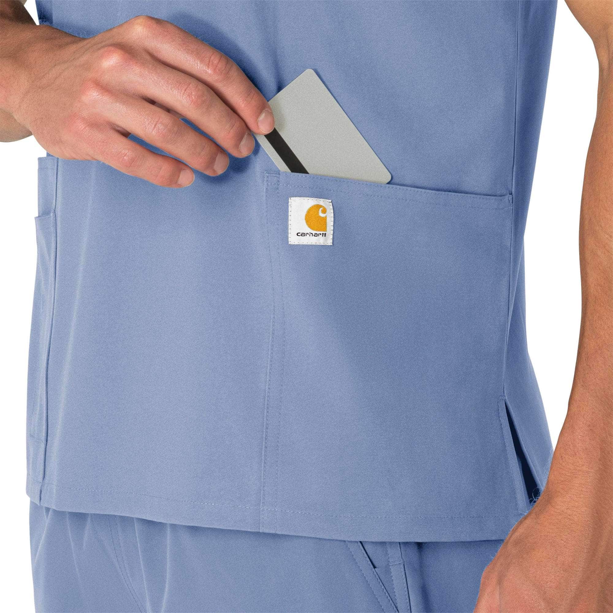 Unisex Force Essentials V-Neck 6-Pocket Scrub Top