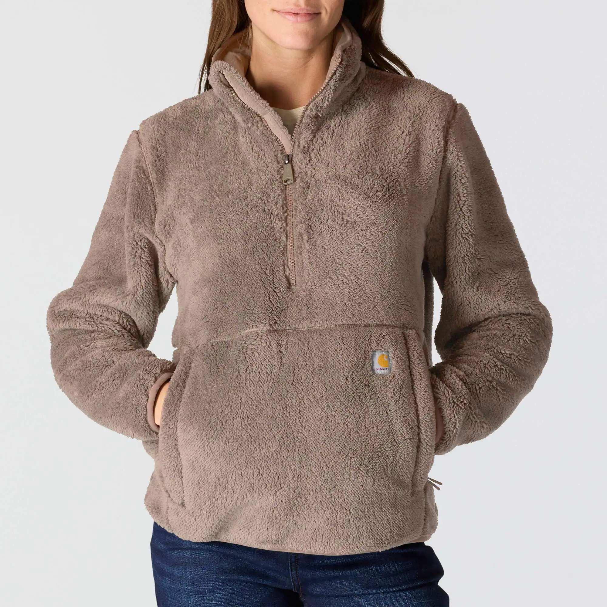 Women's Loose Fit Fleece Pullover - 3 Warmest Rating