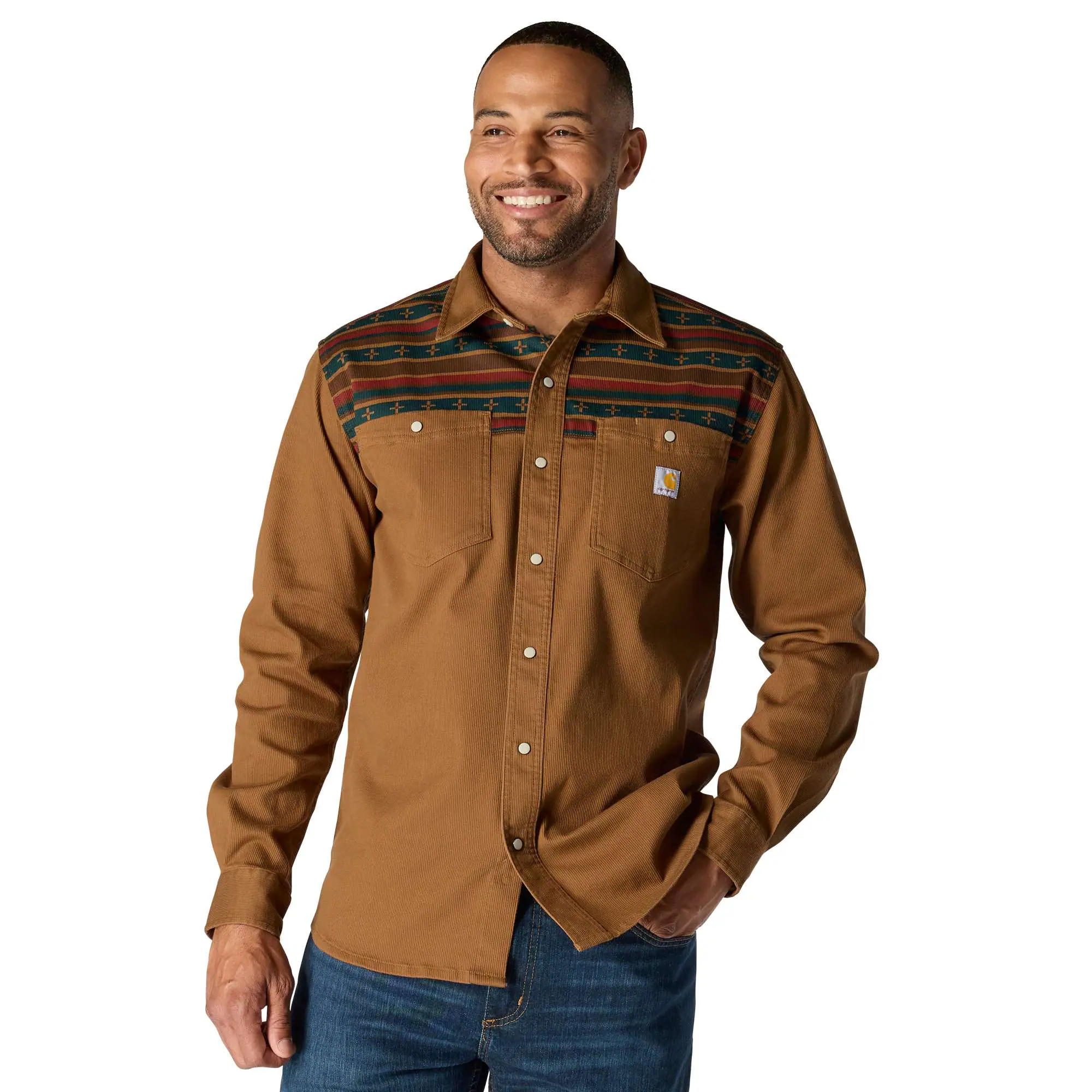 Montana Rugged Flex™ Relaxed Fit Corduroy Long-Sleeve Shirt