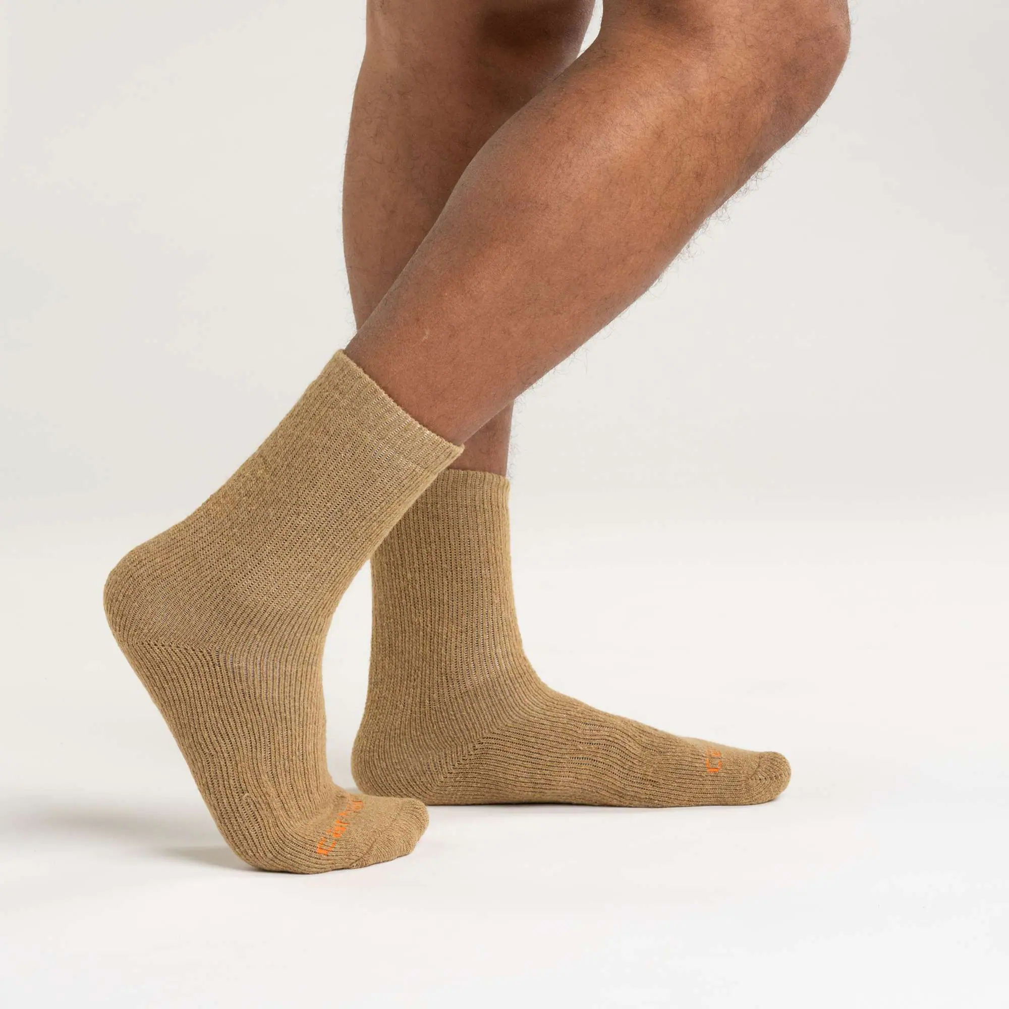 Midweight Synthetic-Wool Blend Colorblock Crew Sock 2-Pack