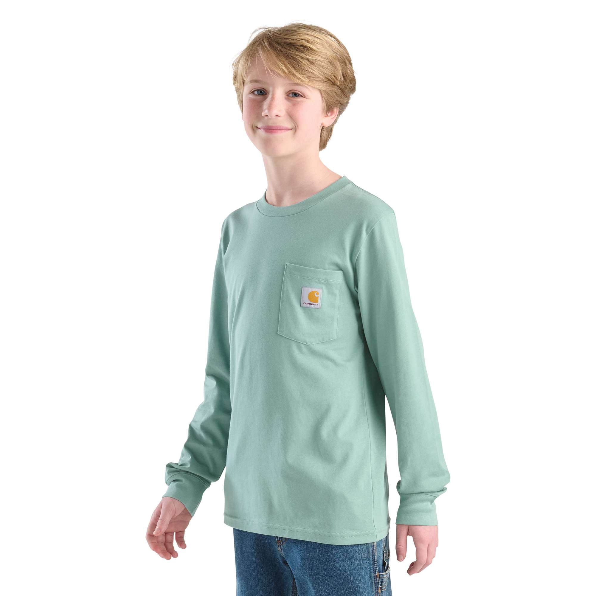 Boys' Long Sleeve Vehicle Pocket T-Shirt (Child/Youth)