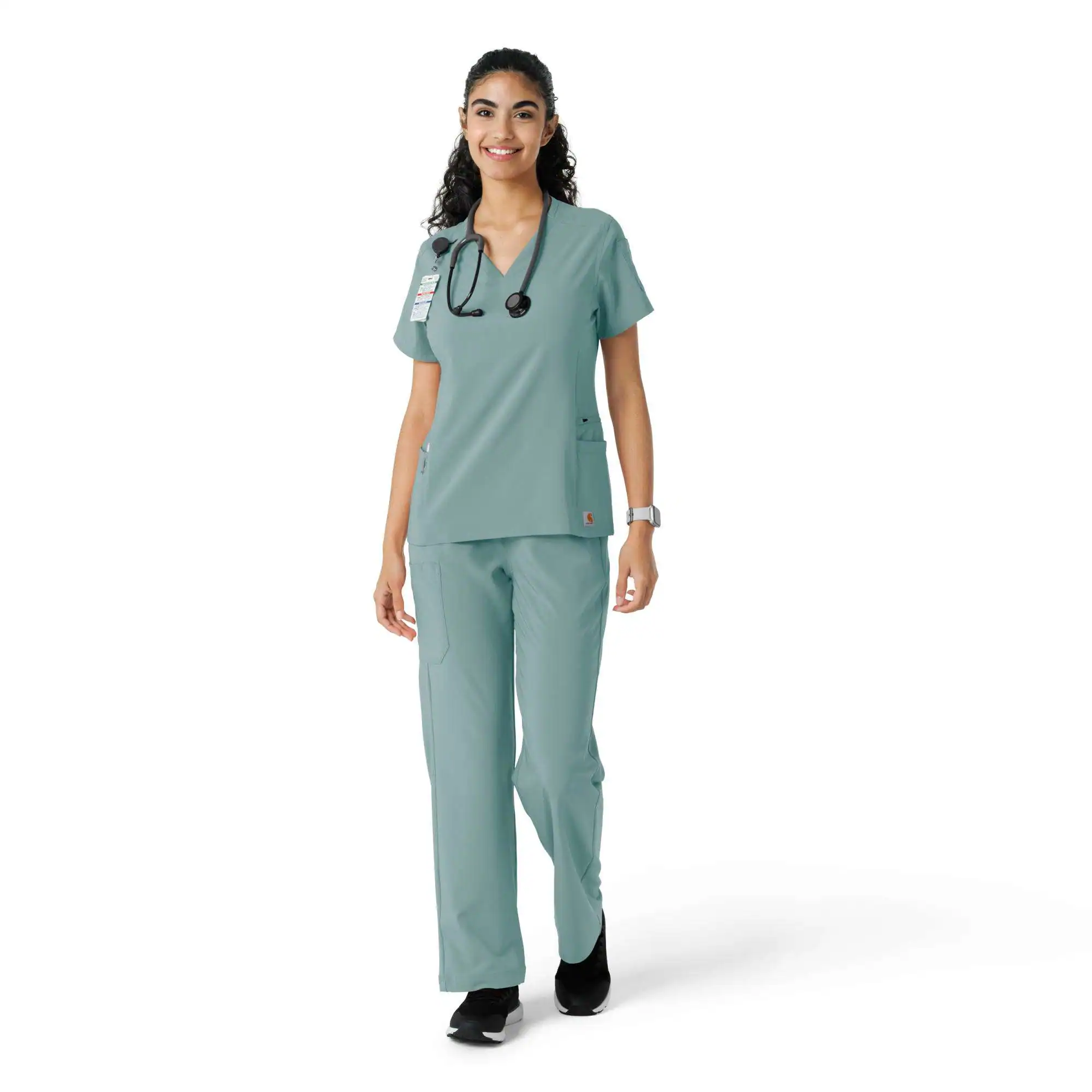 Women's Force Cross-Flex Knit Panel Scrub Top