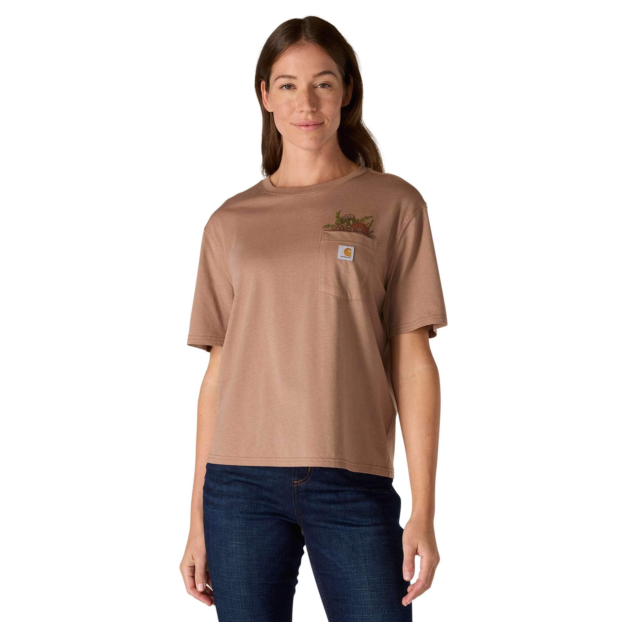 TENCEL™ Fiber Series Loose Fit Flower Pocket T-Shirt