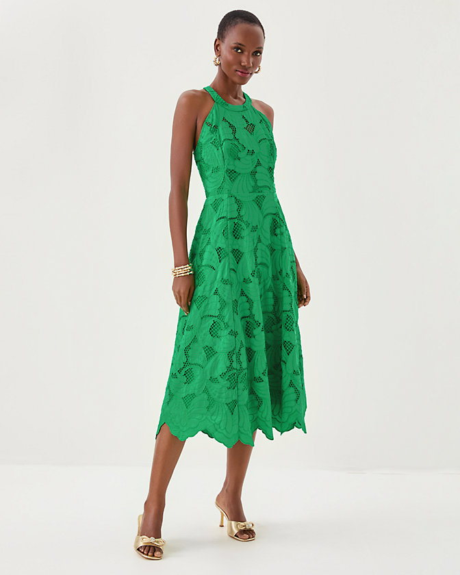 Denise Lace Halter Midi Dress - Lilly Pulitzer Sale​