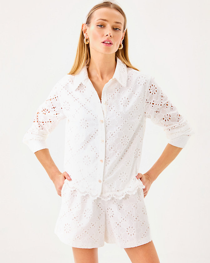 Singrid Eyelet Top - Lilly Pulitzer Sale​