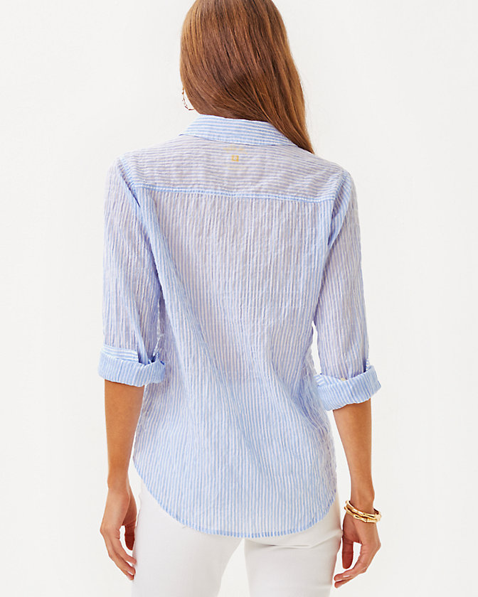 Sea View Button Down Top - Lilly Pulitzer Sale​