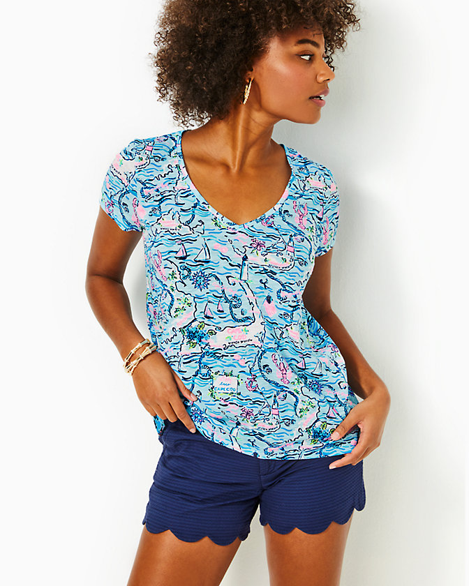 Etta V-Neck Top - Lilly Pulitzer Sale​