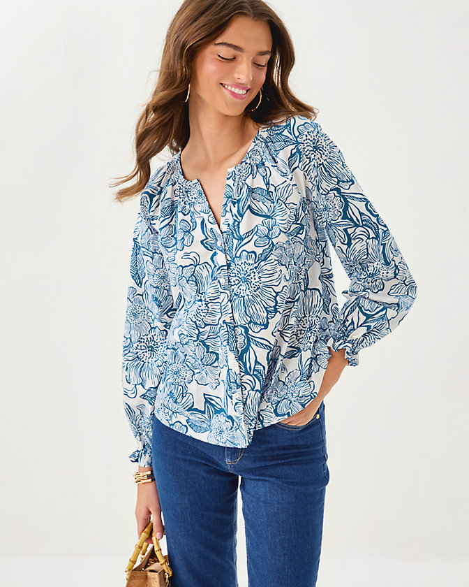 Aldina Button Down Top - Lilly Pulitzer Sale​