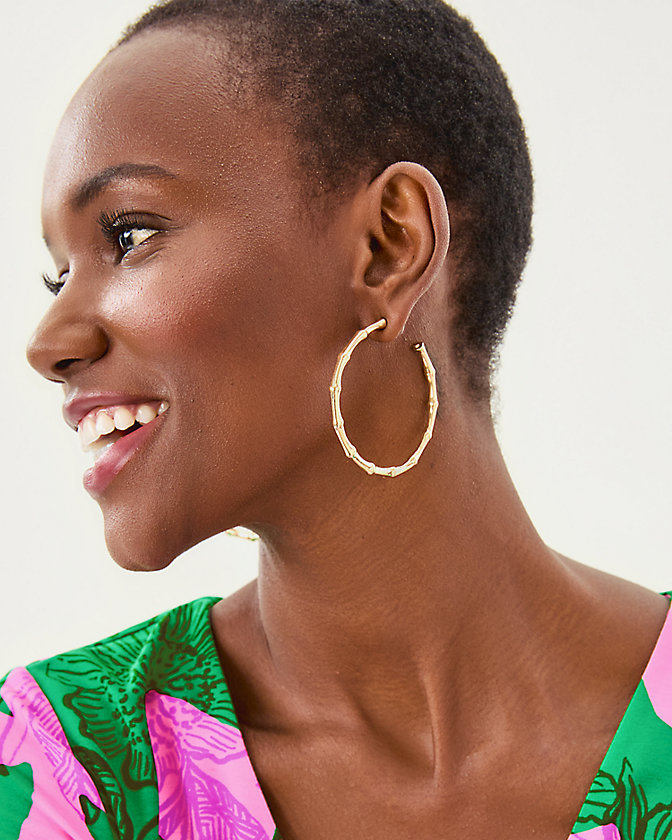 Bamboo Forest Hoop Earrings - Lilly Pulitzer Sale​