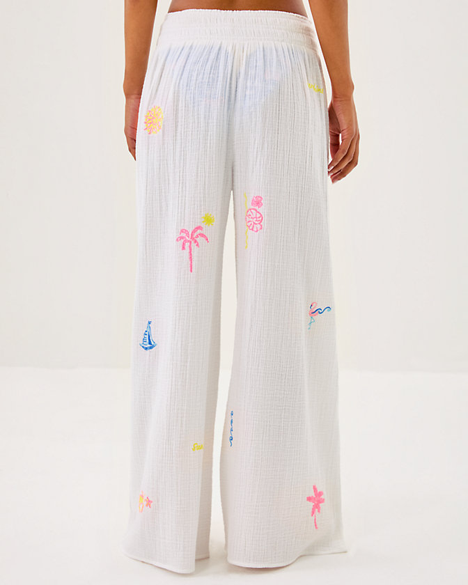 29" Enzo Embroidered Pant Cover-Up - Lilly Pulitzer Sale​