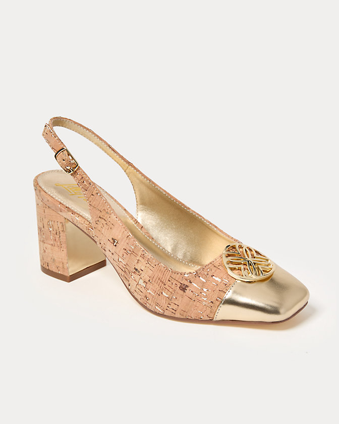 Mari Cork Slingback Pumps - Lilly Pulitzer Sale​